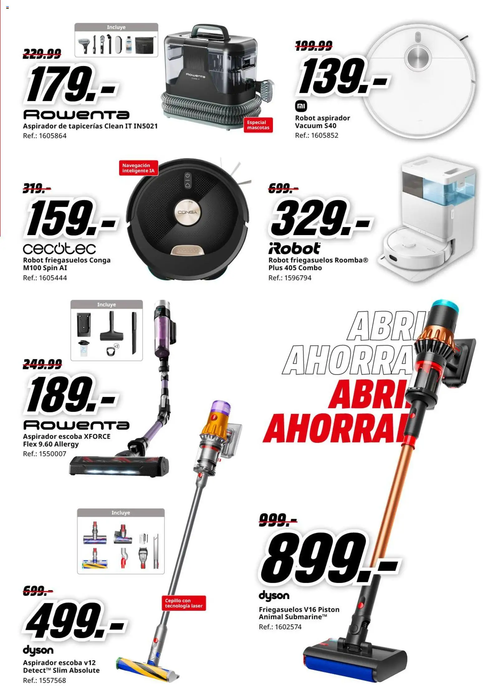 Media Markt folleto │ válido desde el 23.04.2026 | Página: 3 | Productos: Escoba, Robot, Navegación, Aspirador