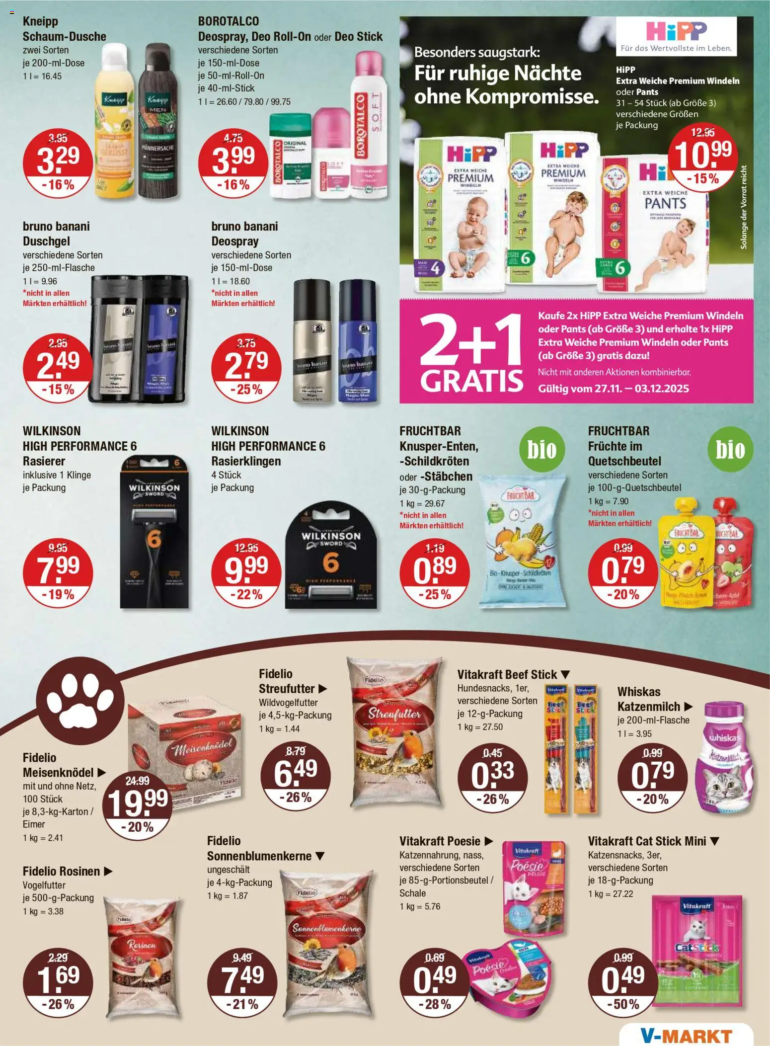 V-Markt - Black Friday – gültig ab 27.11.2025 | Seite: 15 | Produkte: Rosinen, Deo Stick, Deospray, Whiskas