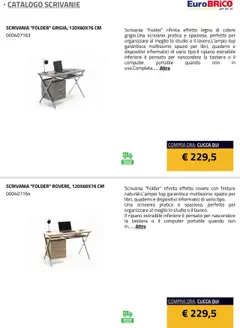 Anteprima del volantino Eurobrico Scrivanie catalogo valido a partire dal 23.07.2025 | Pagina: 15 | Prodotti: Ripiano, Top, Computer, Scrivania