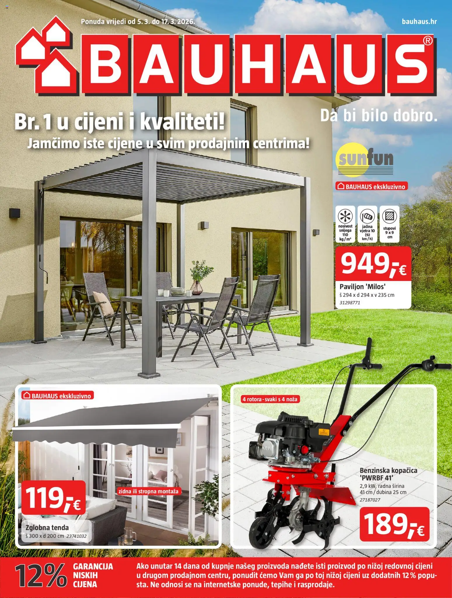 Bauhaus katalog | vrijedi od 05.03.2026 | Stranica: 1 | Proizvodi: Tenda