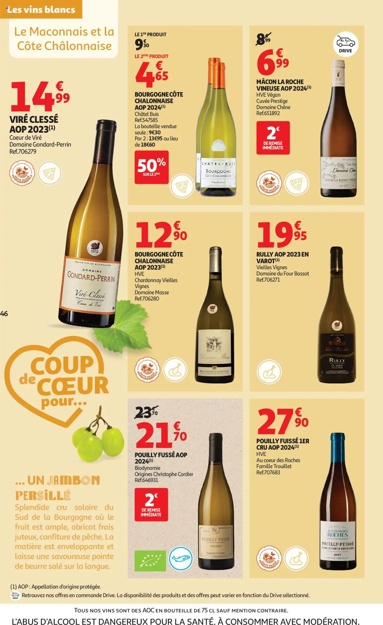 {H1} | Page: 46 | Produits: Abricot, Café, Jambon, Vin