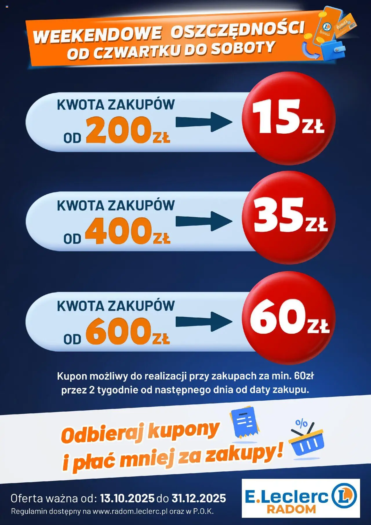 E.Leclerc Gazetka - Radom od 13.10.2025 | Strona: 1