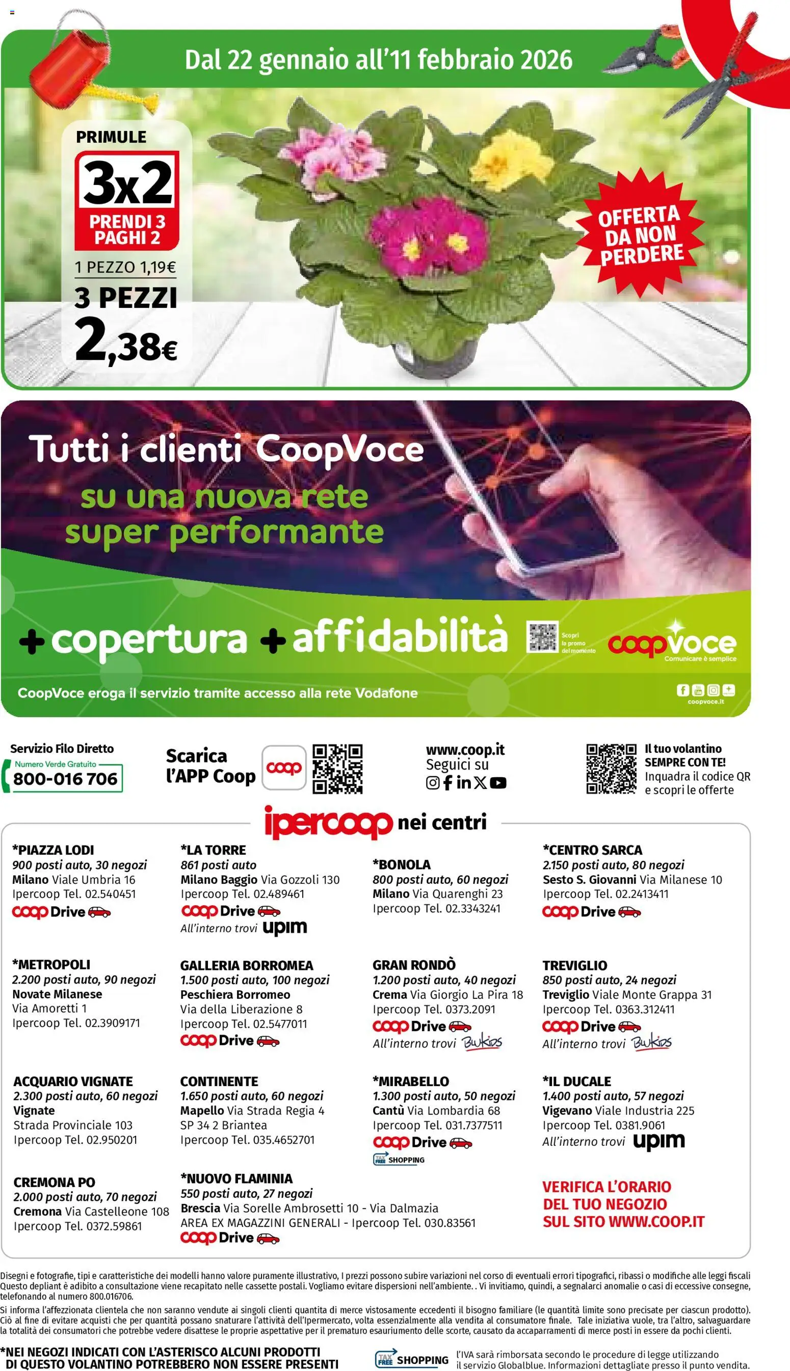 Volantino Ipercoop del 22.01.2026 | Pagina: 12 | Prodotti: Crema, Tè, Grappa