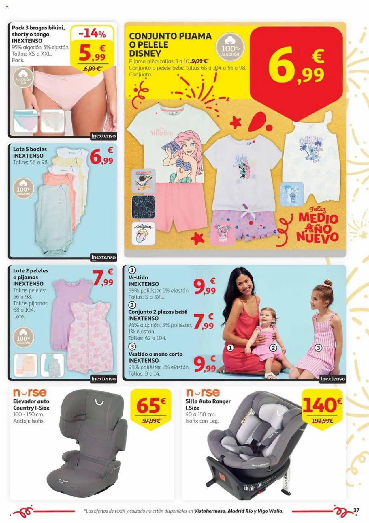 Alcampo - Aniversario │ válido desde el 03.06.2025 | Página: 37 | Productos: Bragas, Pijama, Peleles, Silla