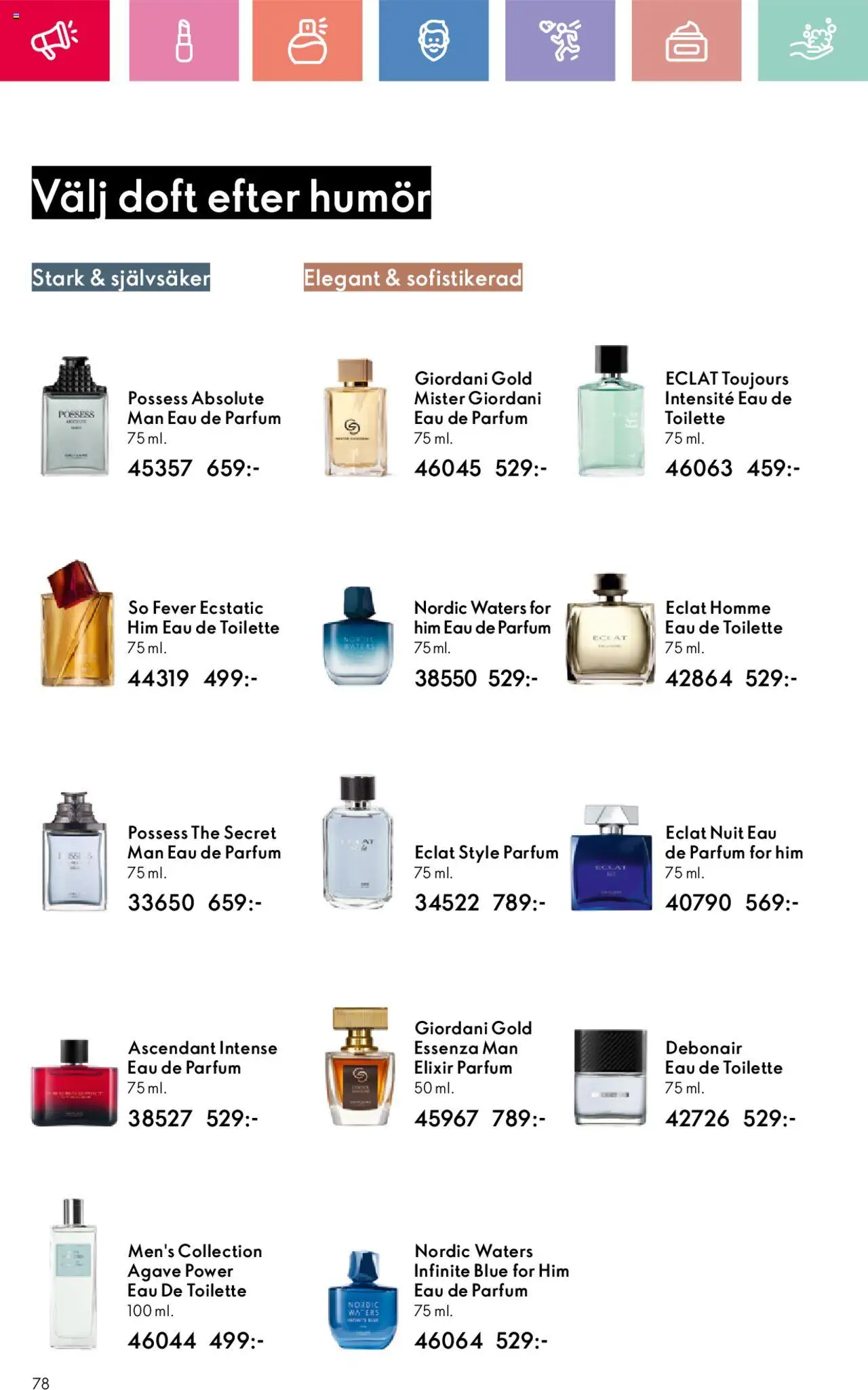 Oriflame reklamblad aktuell från 01.06.2025 | Sida: 78 | Produkter: Doft, Eau de toilette