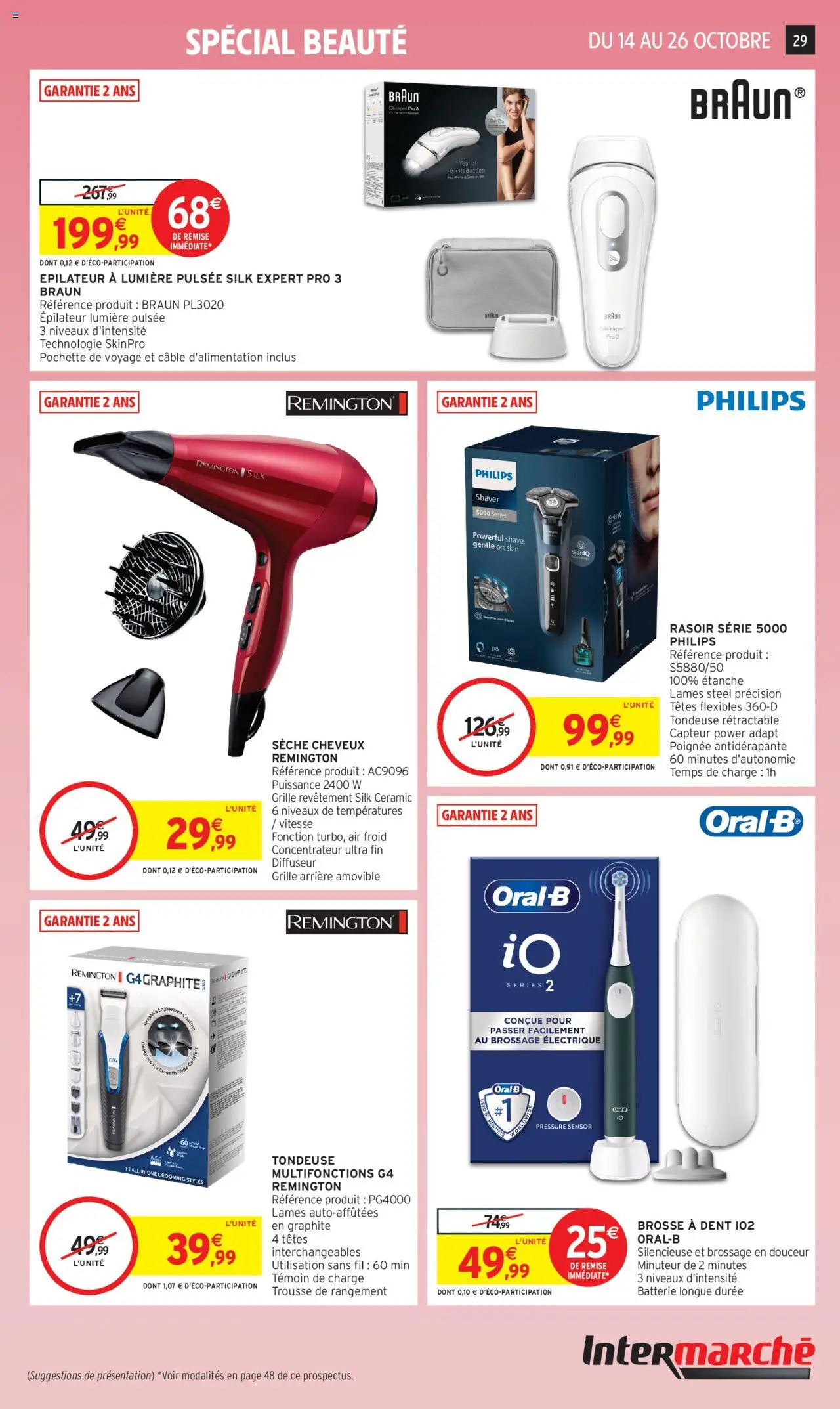{H1} | Page: 29 | Produits: Câble, Oral-b, Épilateur, Diffuseur
