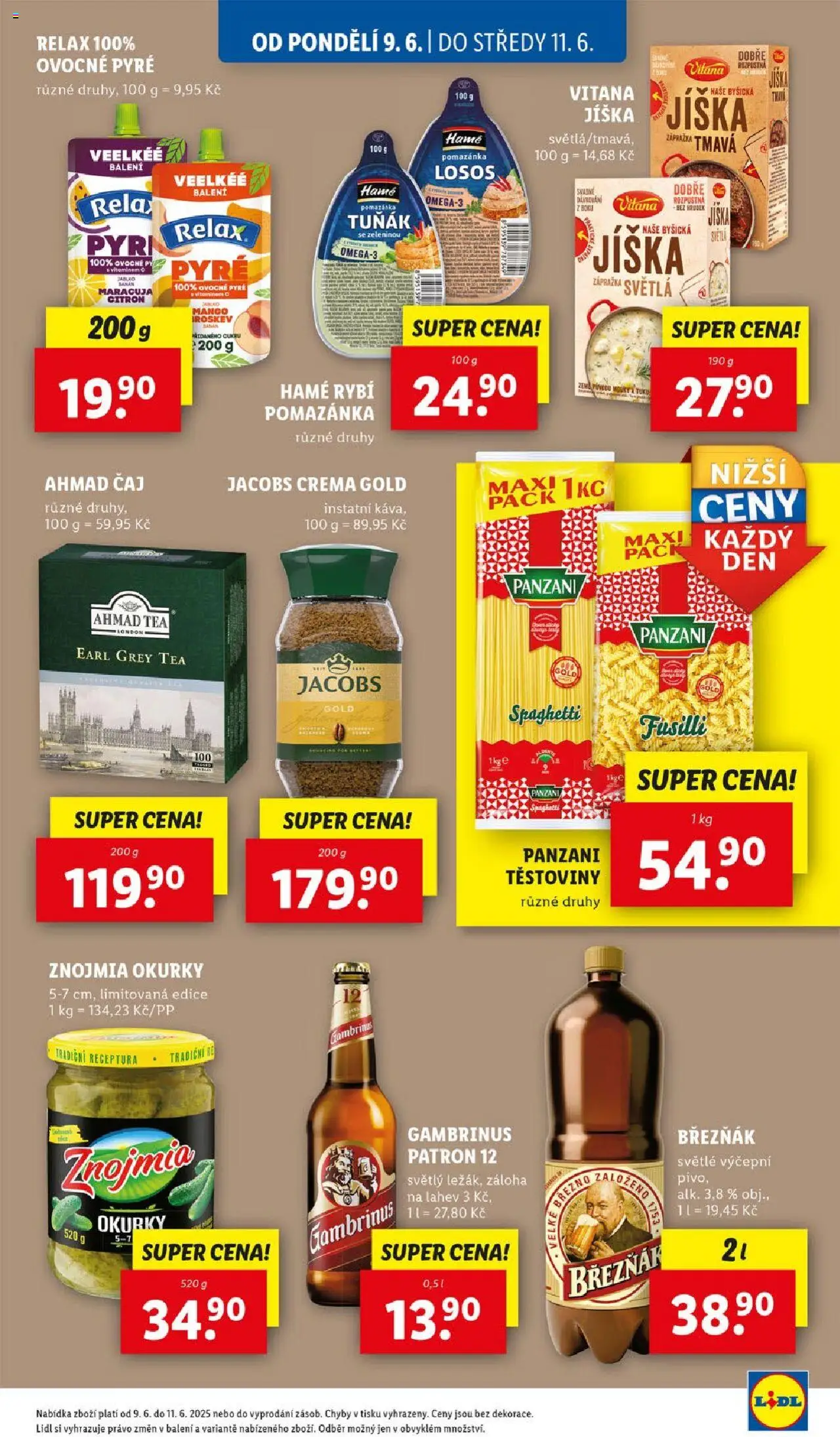 Lidl leták od 09.06.2025 | Strana: 23 | Produkty: Tuňák, Okurky, Citron, Ahmad tea