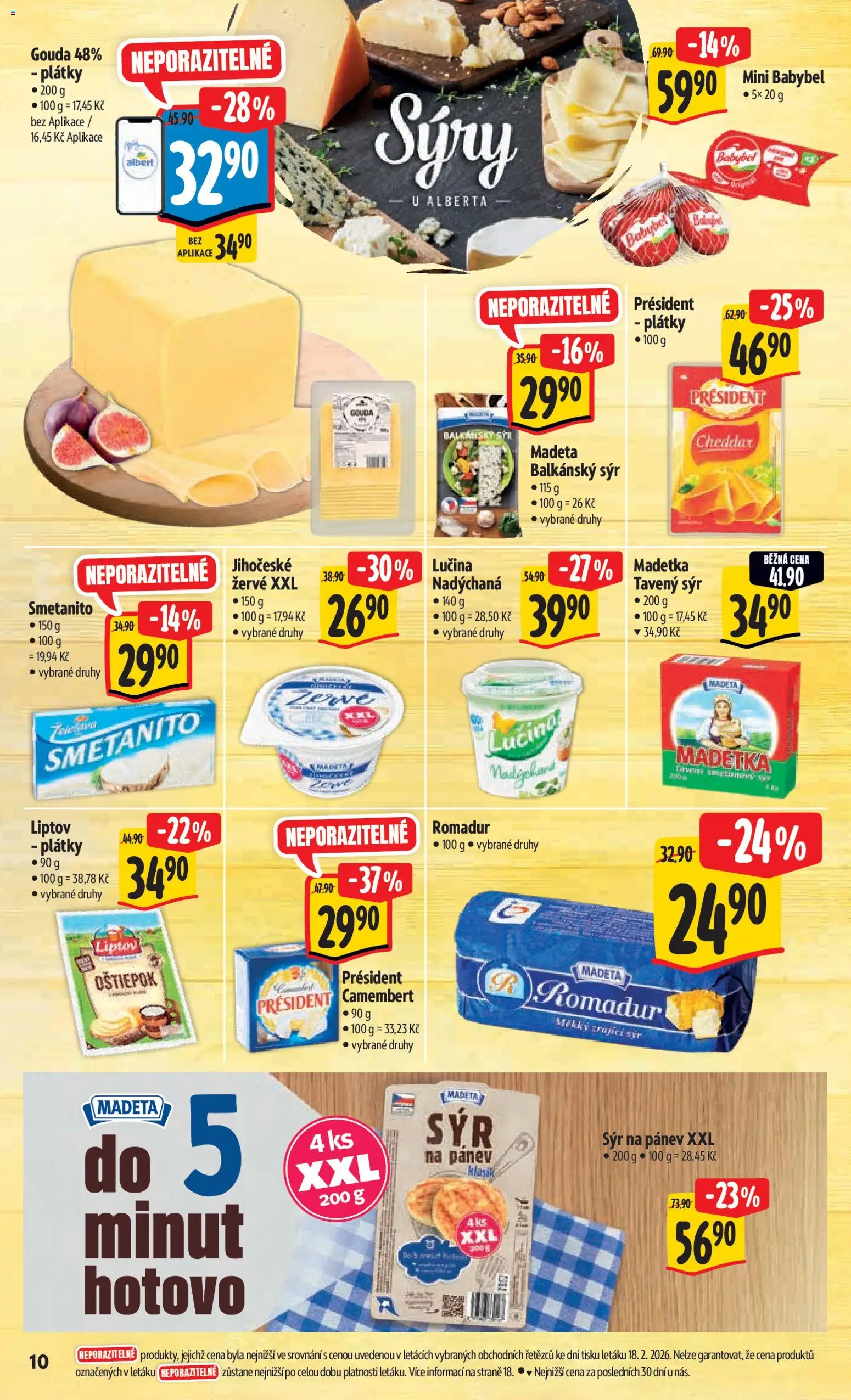 Albert leták - Hypermarket od 25.02.2026 | Strana: 16 | Produkty: Babybel, Sýry, Žervé, Romadur