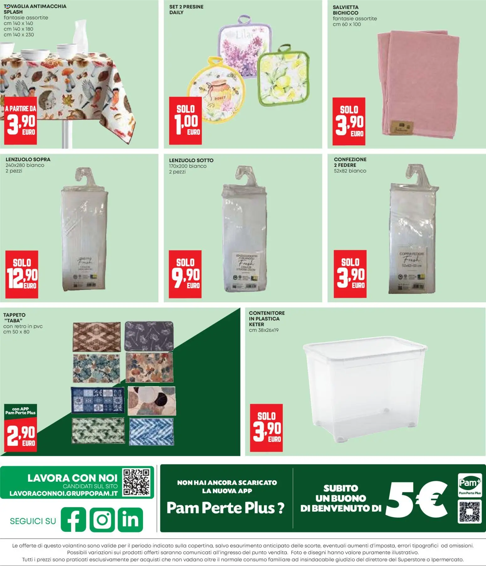 Volantino Panorama del 02.01.2026 | Pagina: 28 | Prodotti: Contenitore, Tovaglia, Tappeto