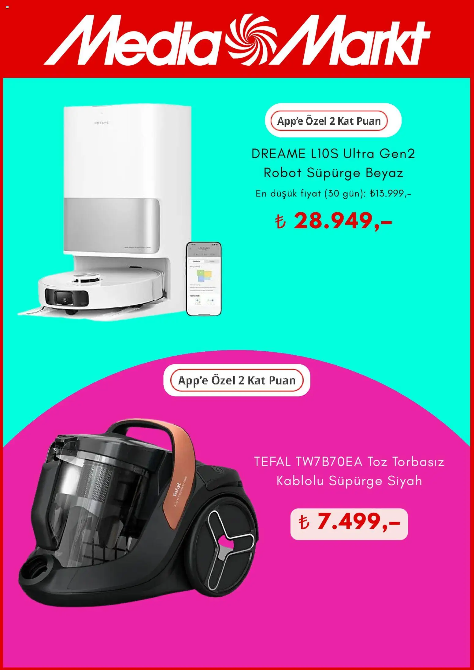 Media Markt Black Friday - 21.11.2025 tarihinden itibaren geçerlidir | Sayfa: 5 | Ürünler: Robot, Robot süpürge