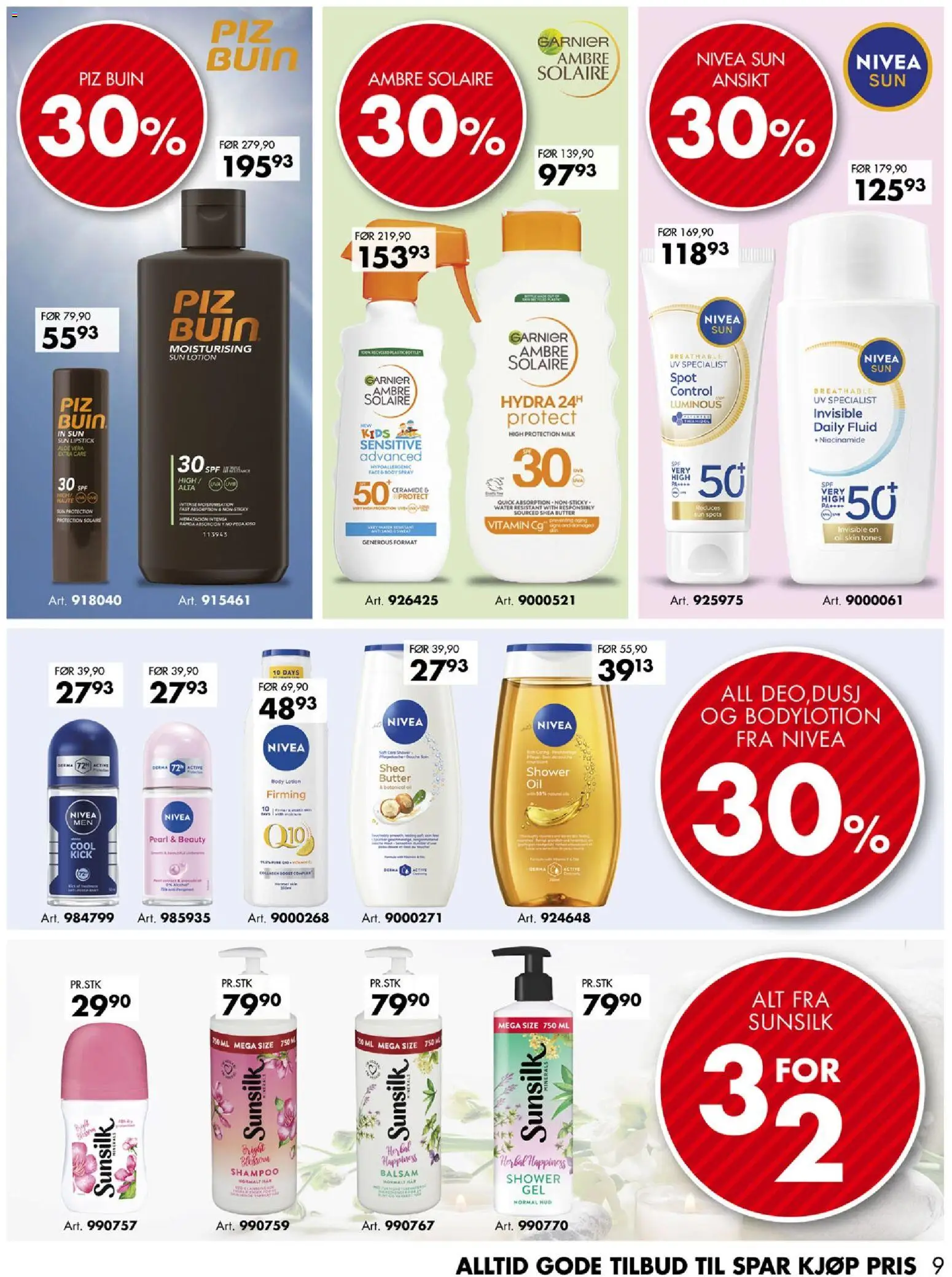 {H1} | Side: 9 | Produkter: Body Lotion, Shampoo, Balsam, Blouse