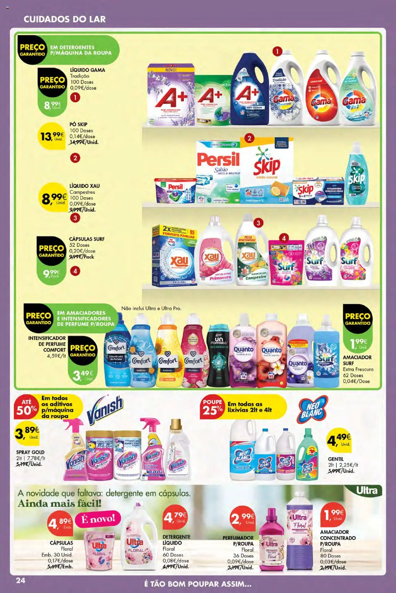 Pingo Doce Poupe Esta Semana Açores │ válido de 07.08.2025 | Página: 24 | Produtos: Perfume, Pó, Detergente, Persil