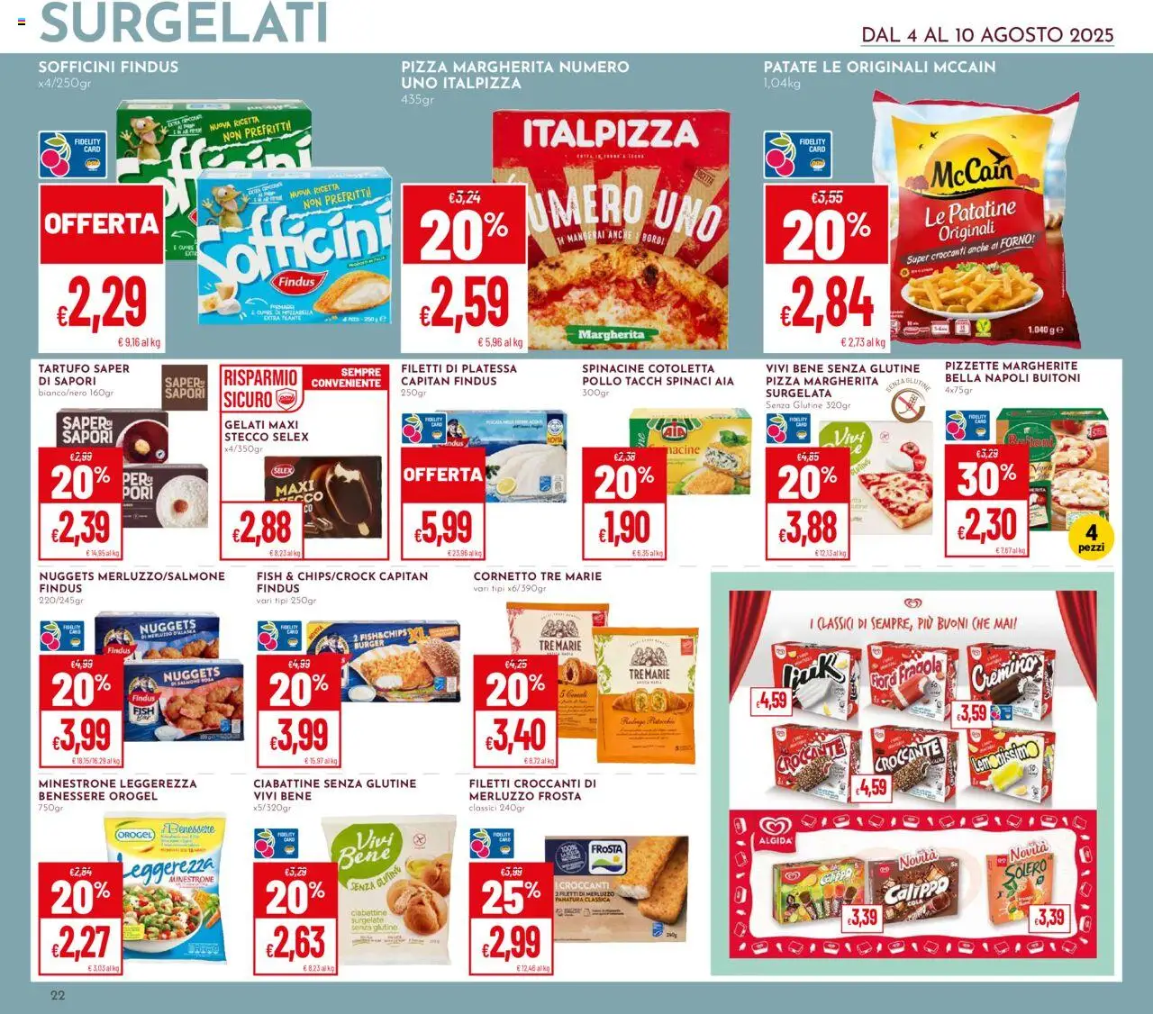 Volantino Pan del 04.08.2025 | Pagina: 22 | Prodotti: Tartufo, Nuggets, Patate, Forno