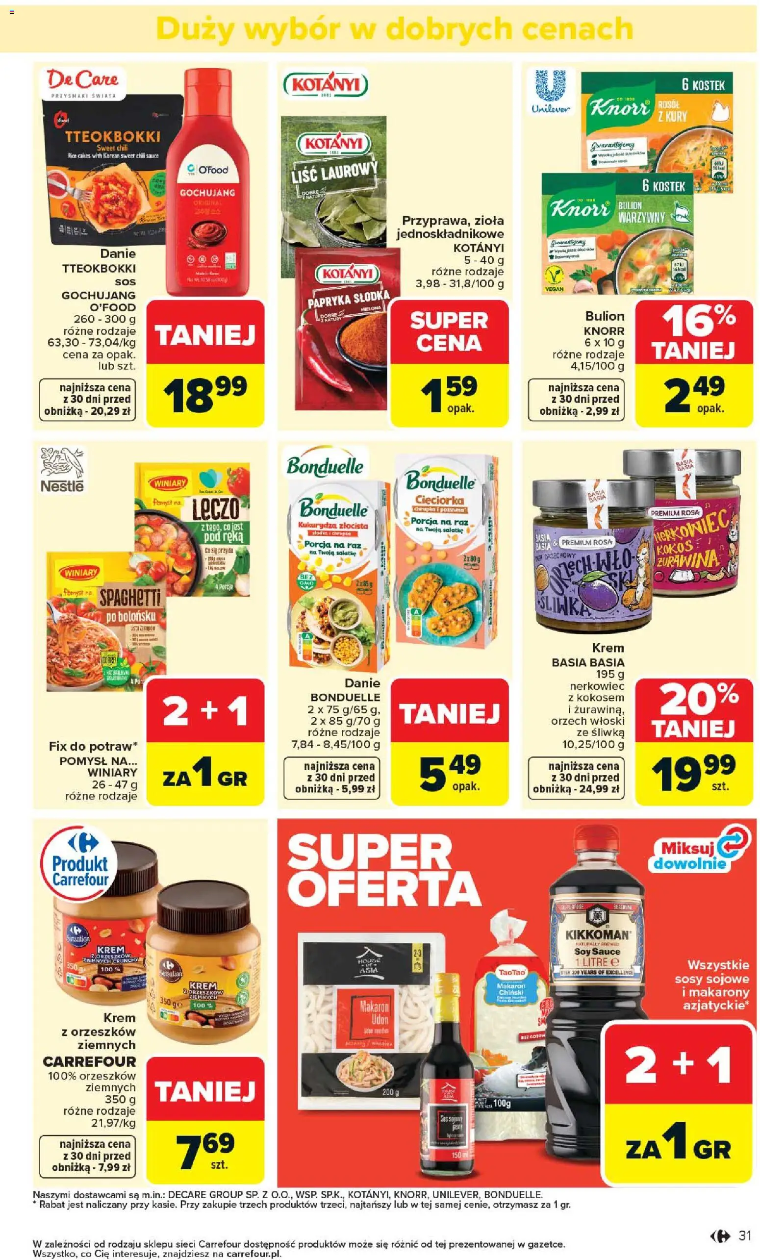 Carrefour gazetka od 07.04.2026 | Strona: 33 | Produkty: Liśc laurowy, Żurawina, Makarony, Makaron