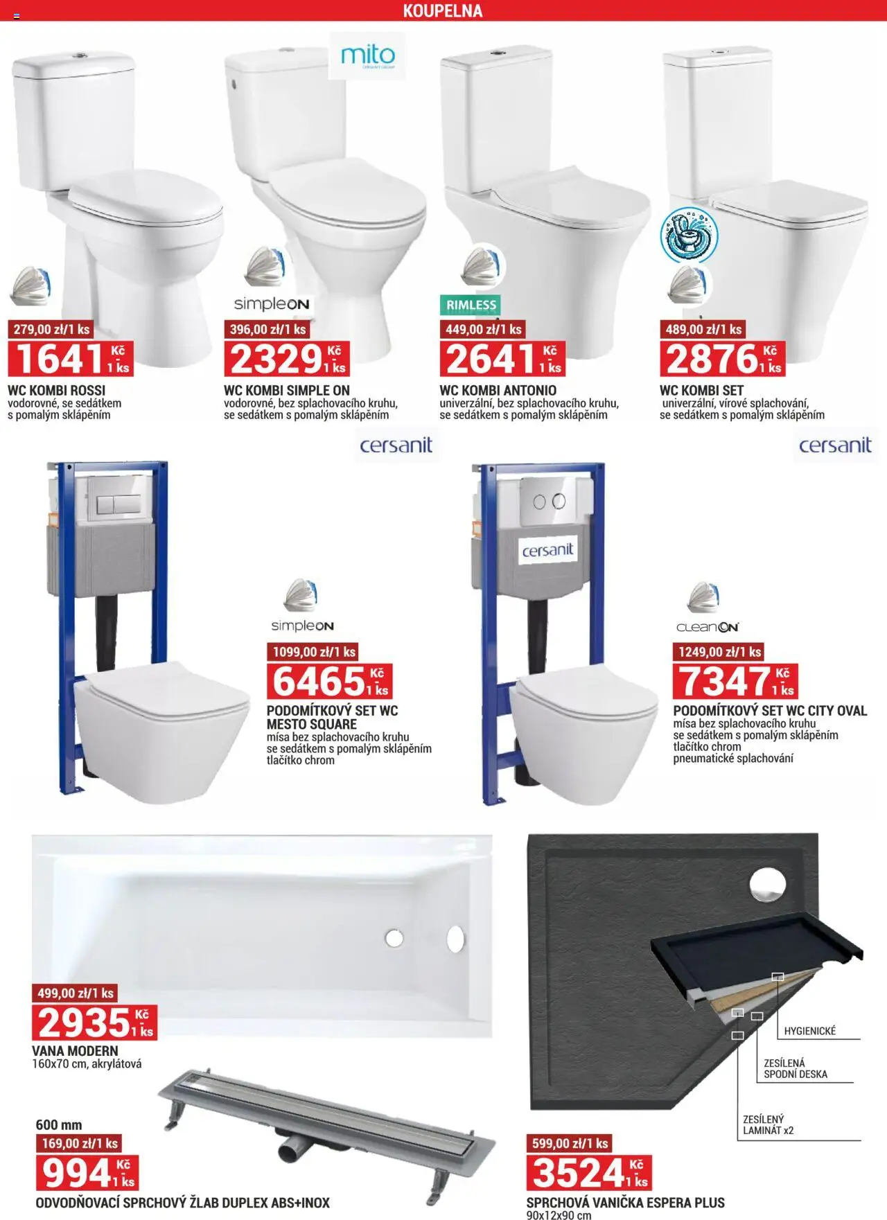 Merkury Market leták od 01.08.2025 | Strana: 6 | Produkty: Wc, Vana, Koupelna
