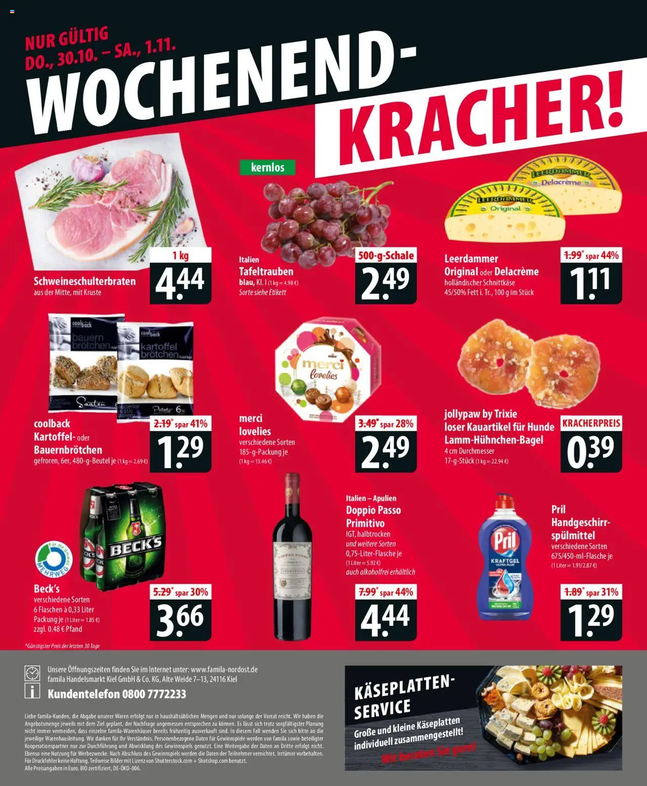 Famila Prospekt 	 – gültig ab 27.10.2025 | Seite: 24 | Produkte: Leerdammer, Bilder, Doppio Passo, Pril