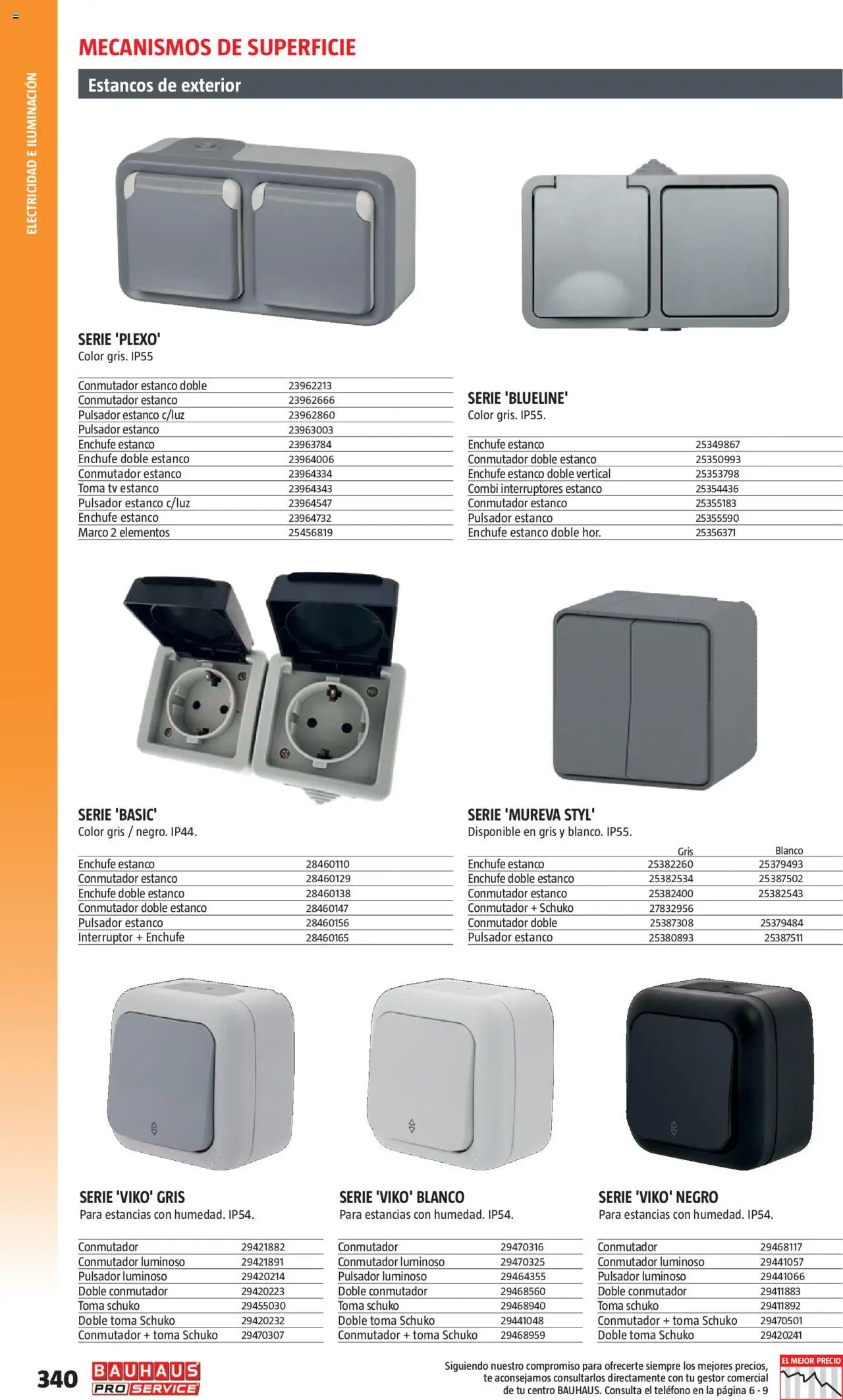 Bauhaus - ProService  │ válido desde el 24.02.2025 | Página: 340 | Productos: Té, Teléfono, Combi, Marco