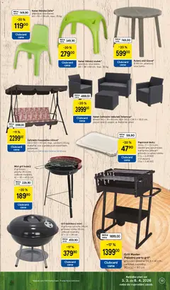 Náhled letáku Keter Zahradní nábytek Velarose*, křeslo: 65 x 74 x 63 cm, stůl: 55,5 x 38,5 × 55,5 cm. počet míst k sezení: 4, materiál: plast od 03.03.2026 | Strana: 19 | Produkty: Grilování, Zahradní houpačka, Křeslo, Zahradní nábytek