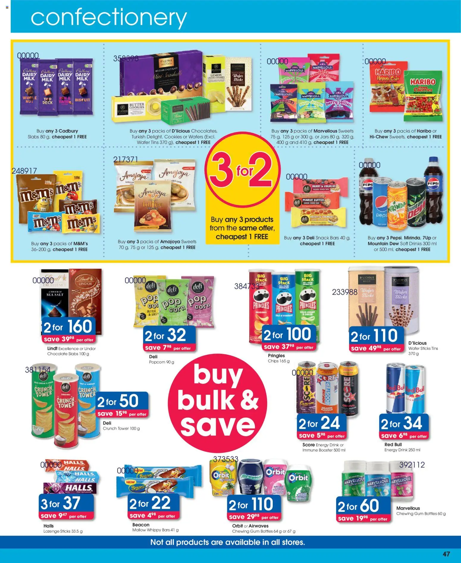 New Clicks catalogue – valid from 25.03.2026 | Page: 47 | Products: Sweets, Butter, Chocolate, Chips