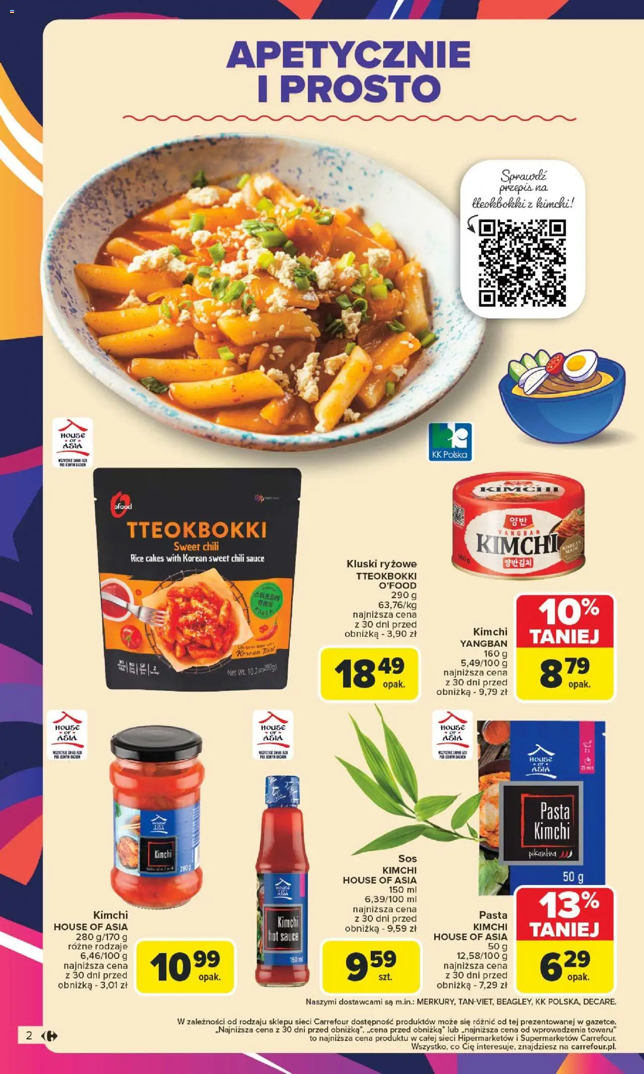 Carrefour Gazetka - Kuchnia koreańska od 18.08.2025 | Strona: 2 | Produkty: Kimchi, Chili, Por