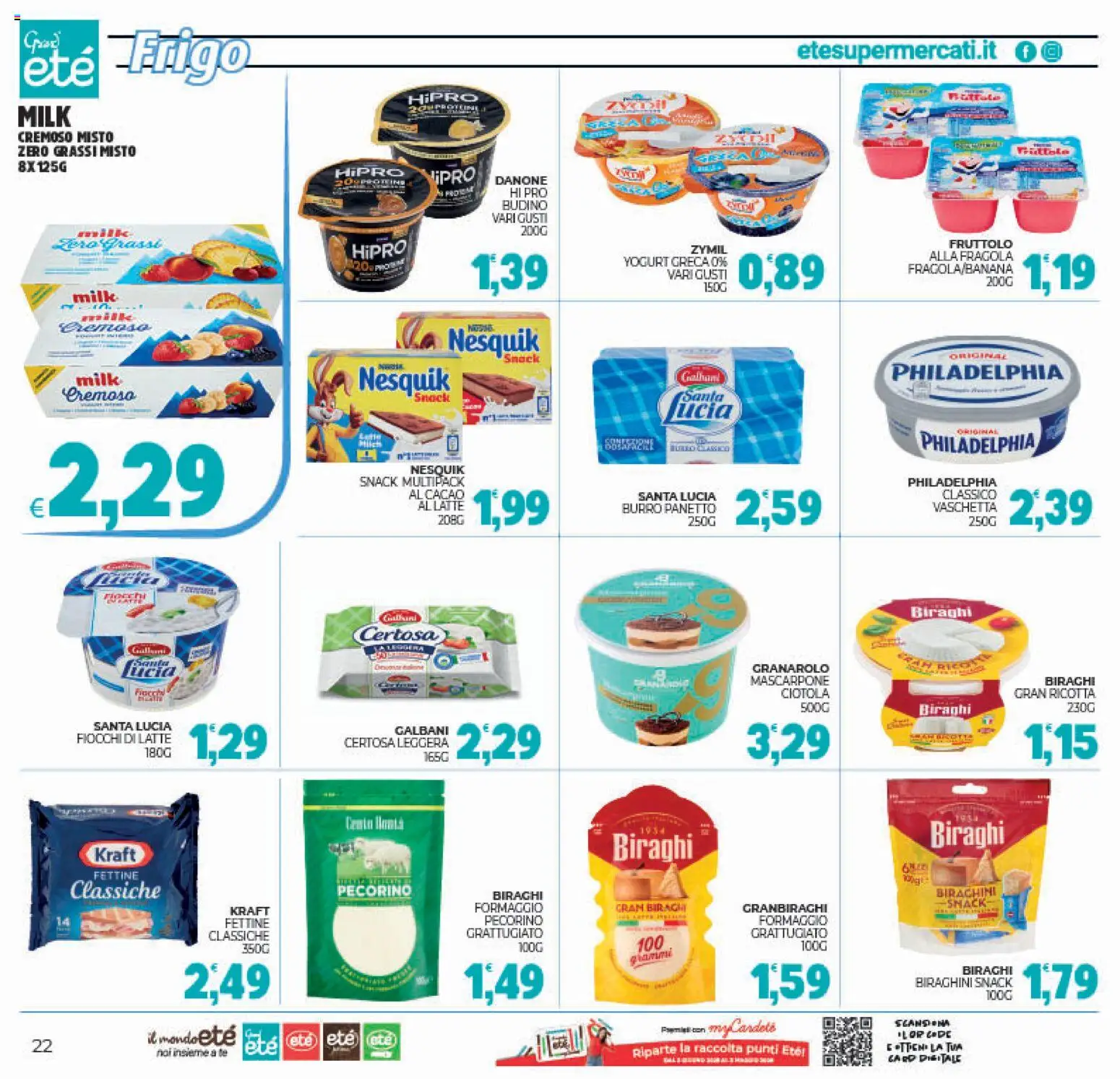 Volantino Eté del 27.12.2025 | Pagina: 22 | Prodotti: Formaggio, Ricotta, Budino, Ciotola