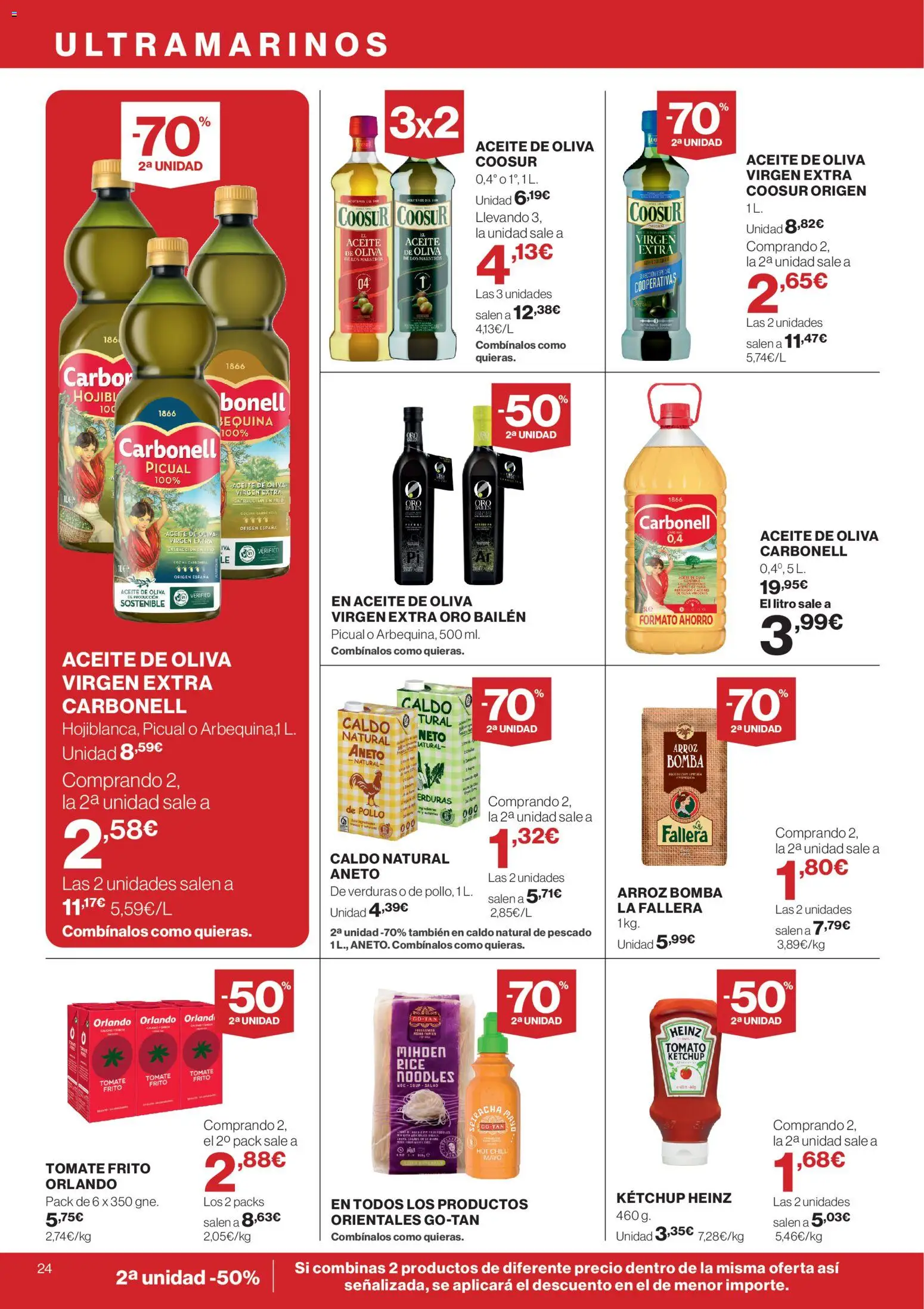Hipercor catálogo │ válido desde el 23.04.2026 | Página: 24 | Productos: Aceite, Arroz, Pescado, Aceite de oliva