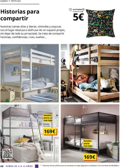 Vista previa Catálogo IKEA  y los niños  válido desde el 06.03.2026 | Página: 40 | Productos: Funda, Funda de cojín, Cama, Cojín
