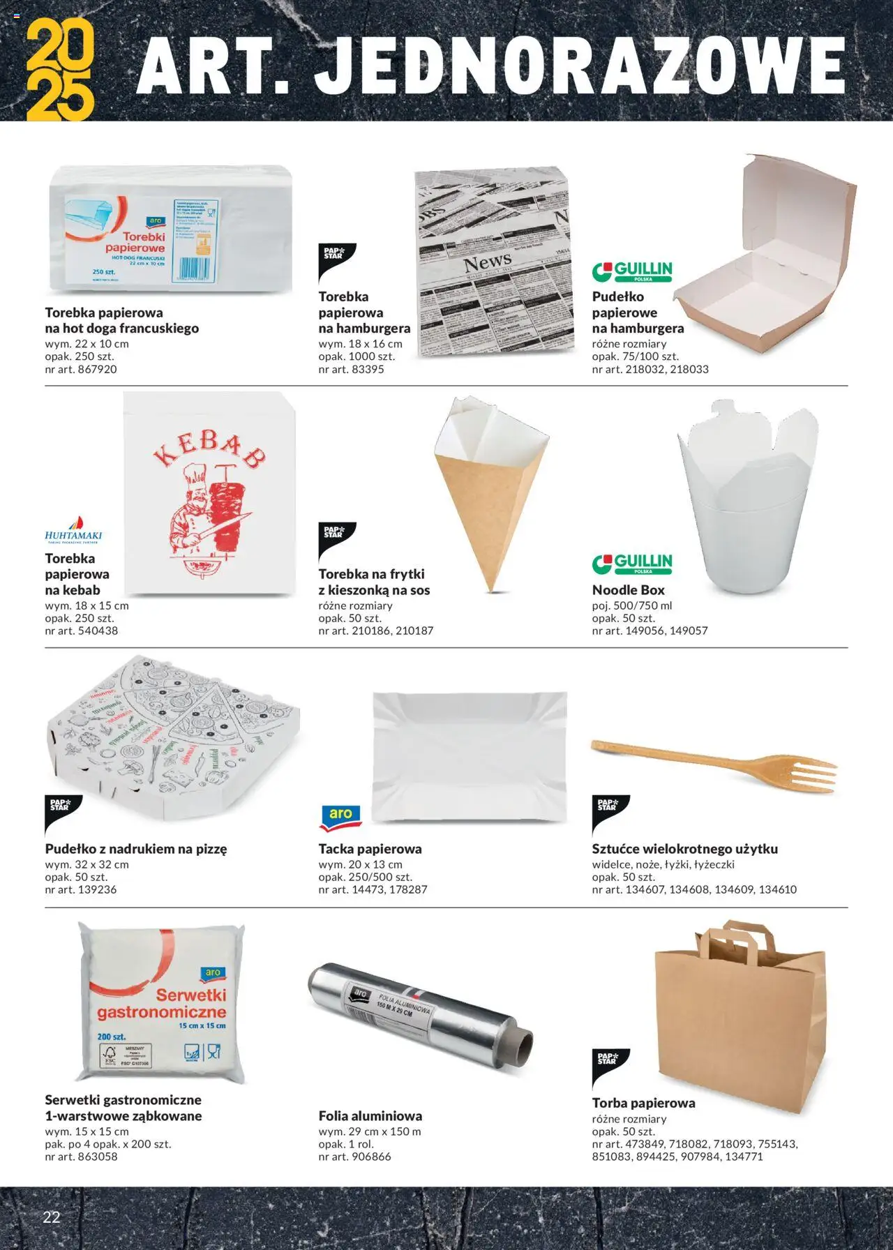 Makro Gazetka - Street Food od 28.03.2025 | Strona: 22 | Produkty: Kebab, Pudełko, Frytki, Sztućce