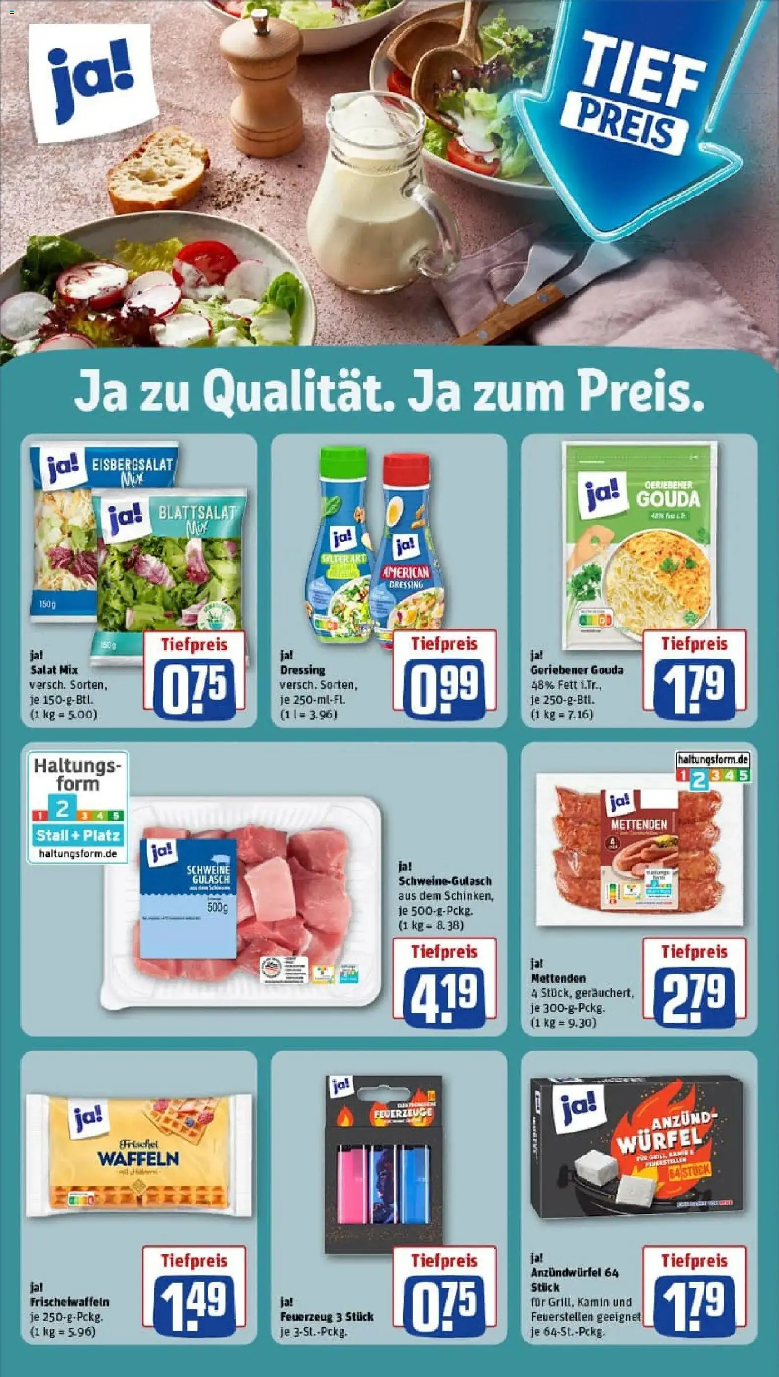 Rewe prospekt Flensburg	 – gültig ab 10.11.2025 | Seite: 17 | Produkte: Gouda, Eisbergsalat, Waffeln, Salat