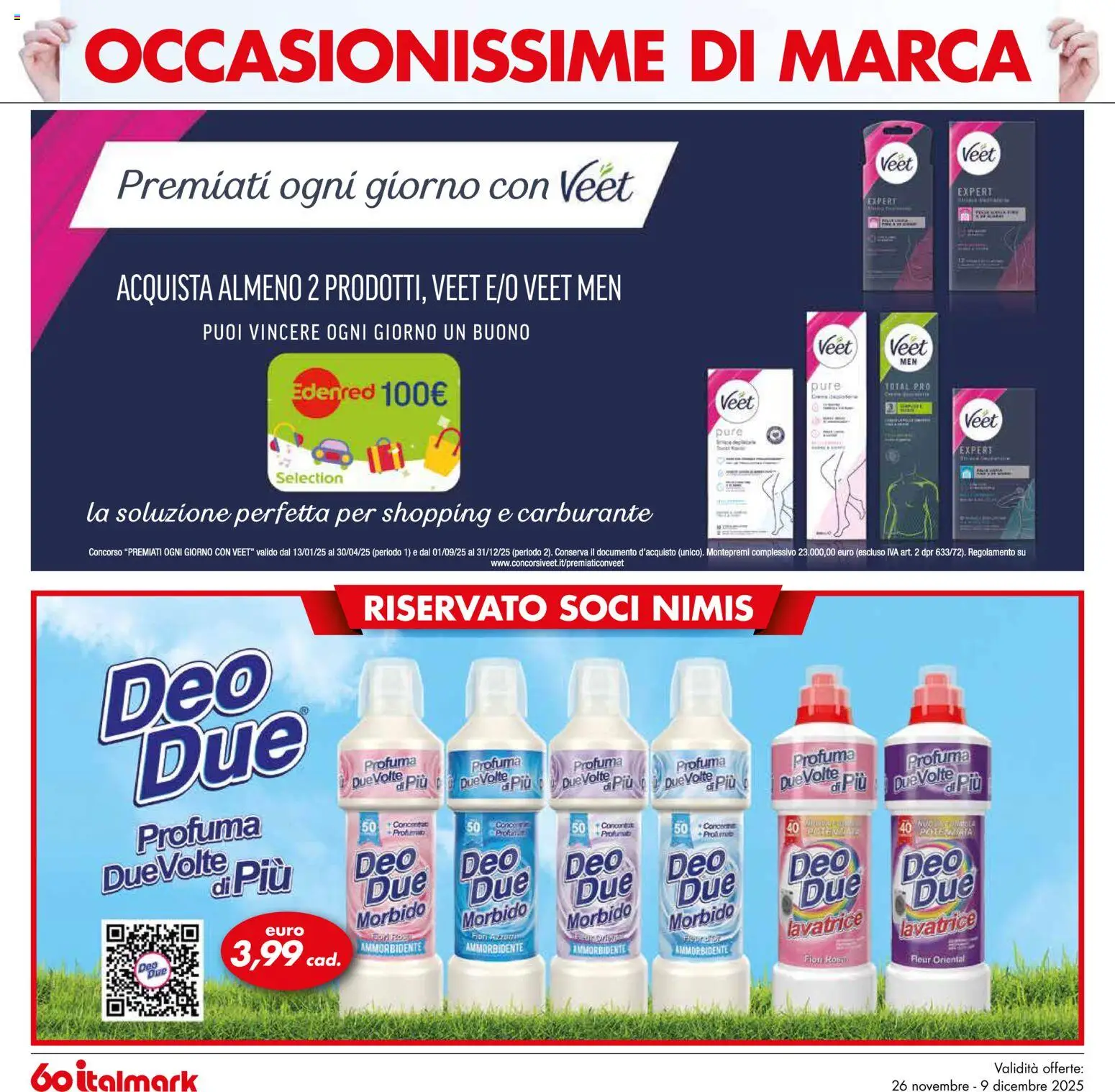 Volantino Italmark del 26.12.2025 | Pagina: 20 | Prodotti: Ammorbidente, Lavatrice, Profumo