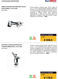 Anteprima del volantino Eurobrico Potatori catalogo valido a partire dal 23.07.2025 | Pagina: 18 | Prodotti: Forbice, Batteria