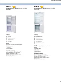 Ikea Elektrogeräte ab 10.04.2026 gültig | Seite: 71 | Produkte: Gefrierschrank, Ventilator