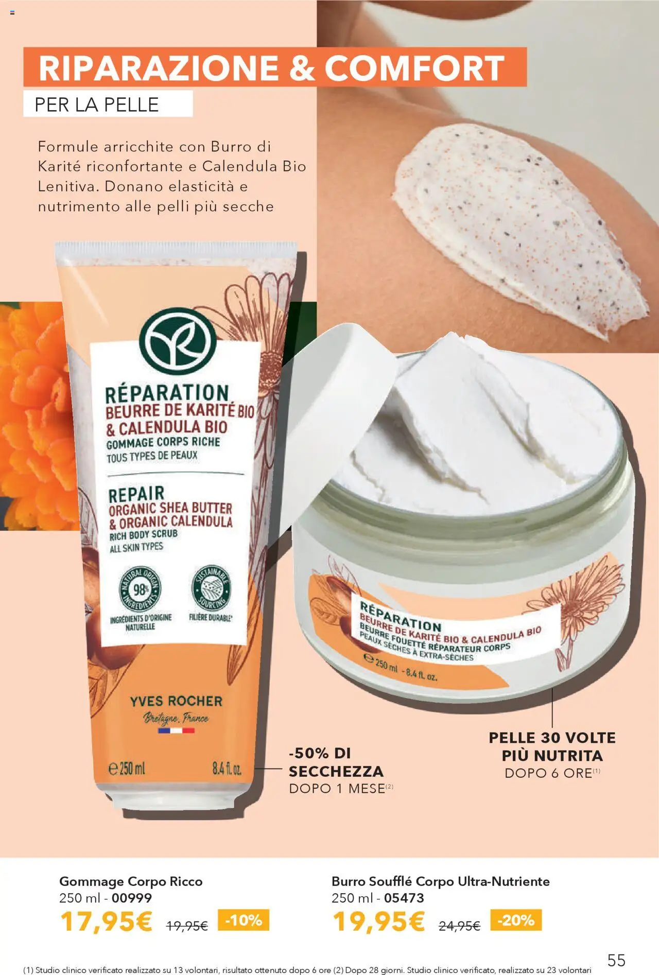 Volantino Yves Rocher del 31.07.2025 | Pagina: 55 | Prodotti: Scrub, Burro, Body