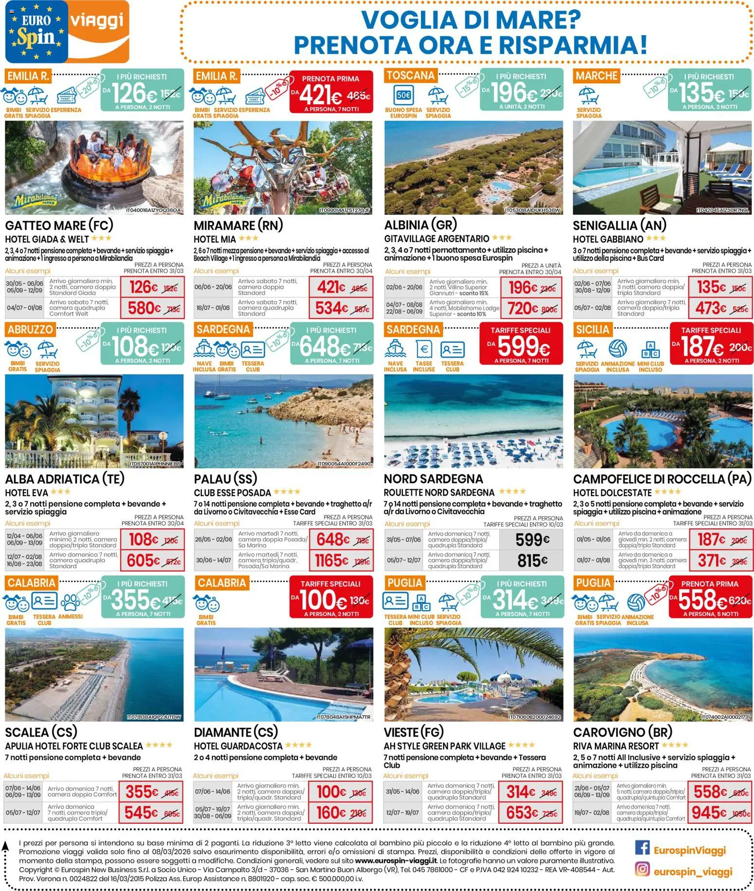 Volantino Eurospin del 26.02.2026 | Pagina: 16 | Prodotti: Tè, Piscina, Letto