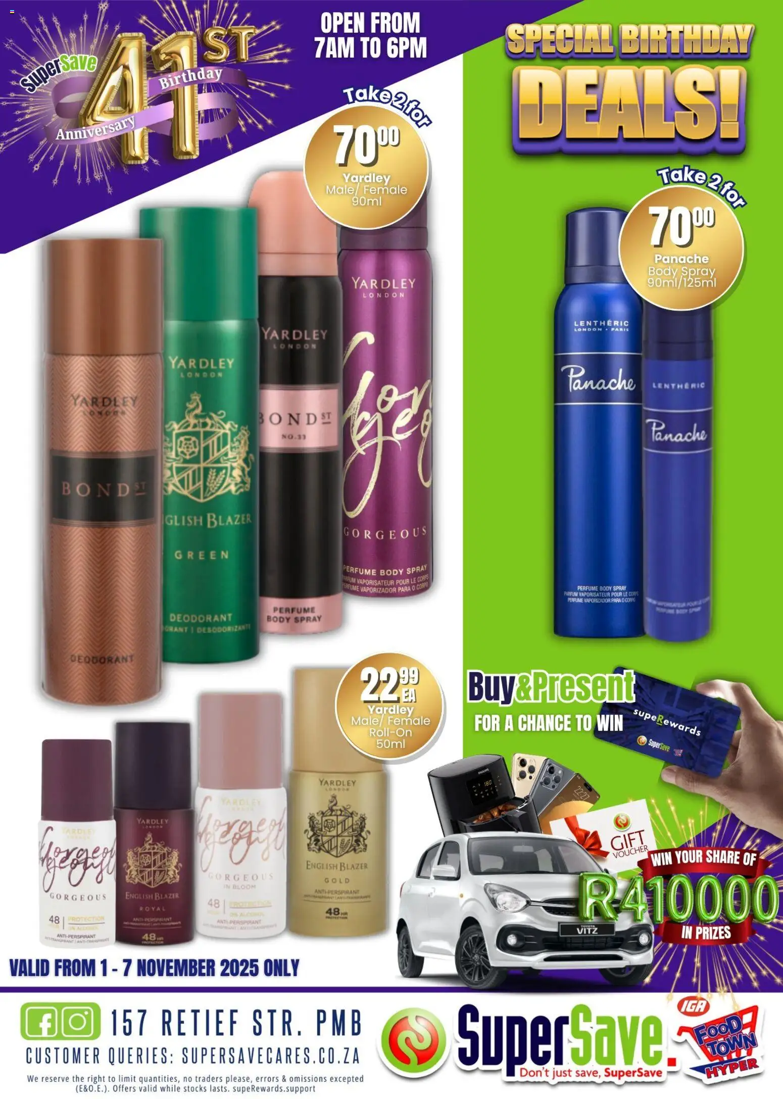 New Super Save catalogue – valid from 31.10.2025 | Page: 25 | Products: Blazer, Body spray, Perfume, Deodorant