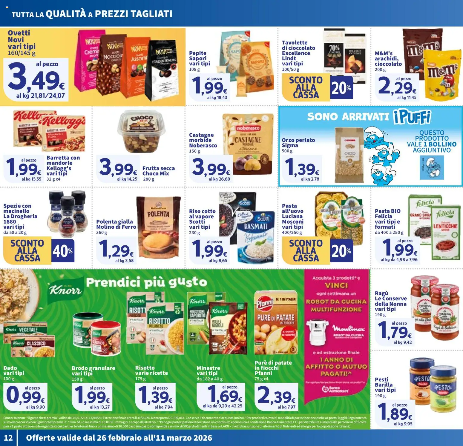 Volantino SIGMA del 26.02.2026 | Pagina: 12 | Prodotti: Fiocchi, Spezie, Fagioli, Robot da cucina