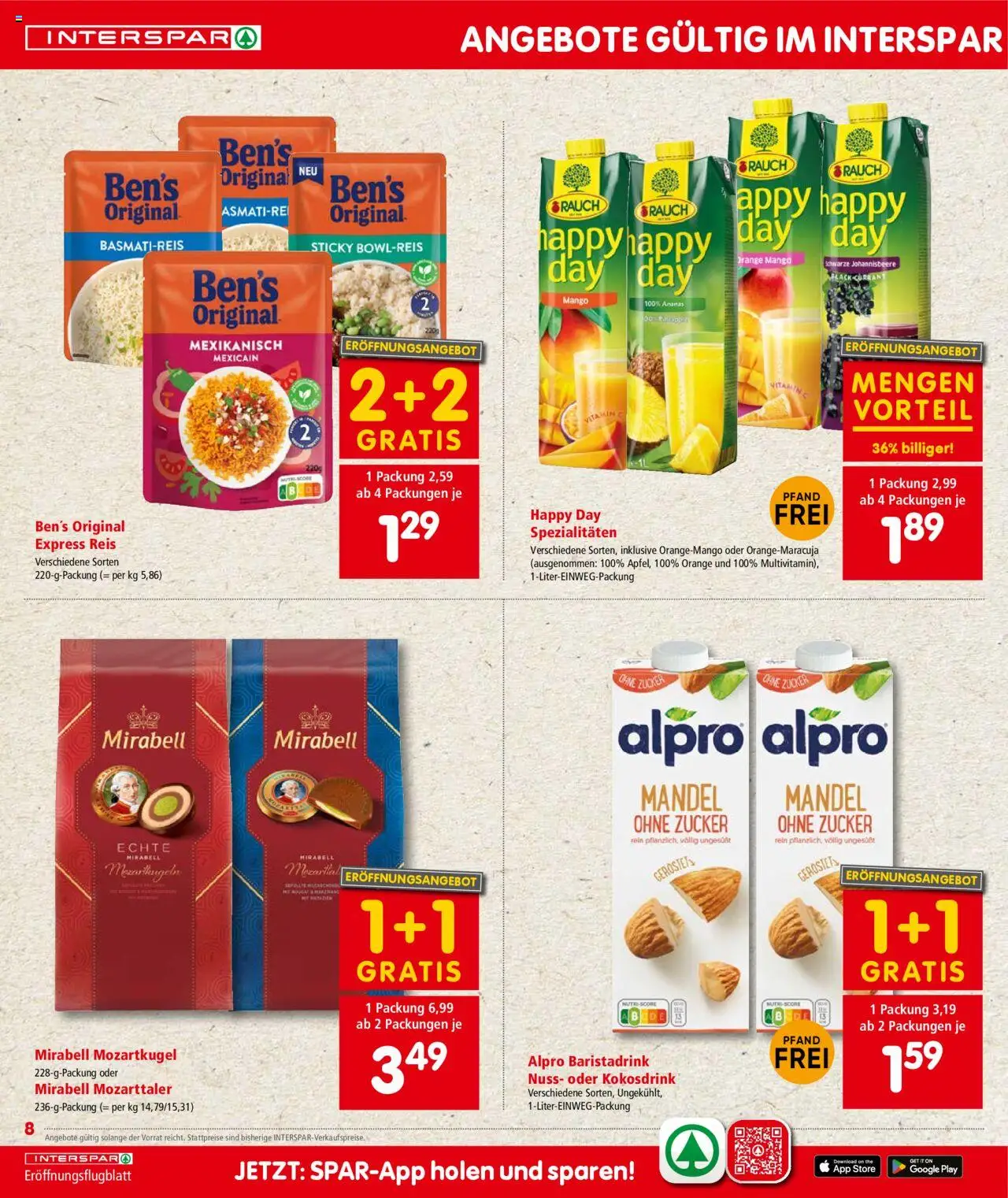 Interspar Flugblatt - Salzburg gültig ab 11.09.2025 | Seite: 8 | Produkte: Zucker, Mango, Reis, Ananas
