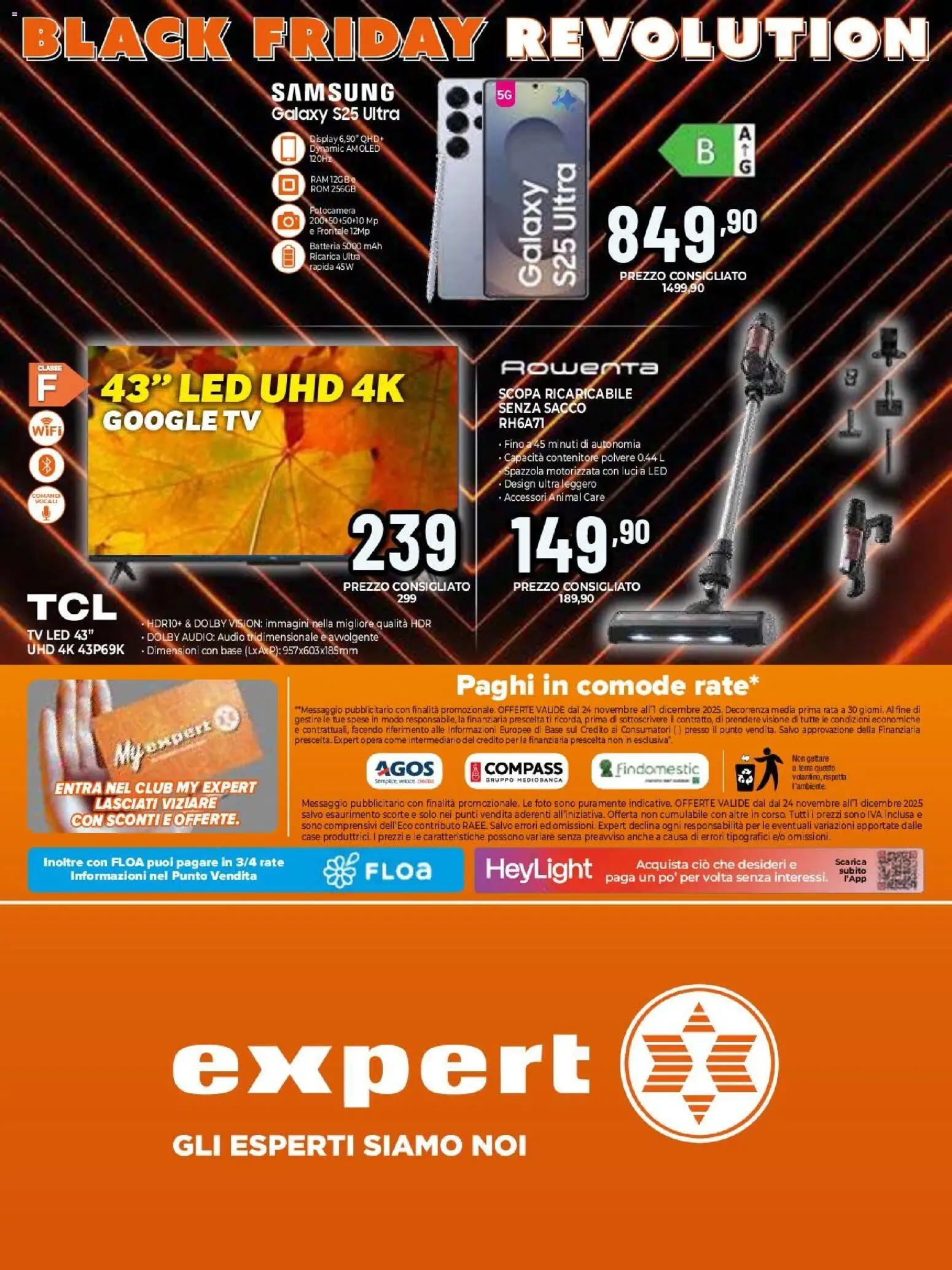 Volantino Expert del 26.11.2025 | Pagina: 24 | Prodotti: Samsung Galaxy, TV, Contenitore, Batteria