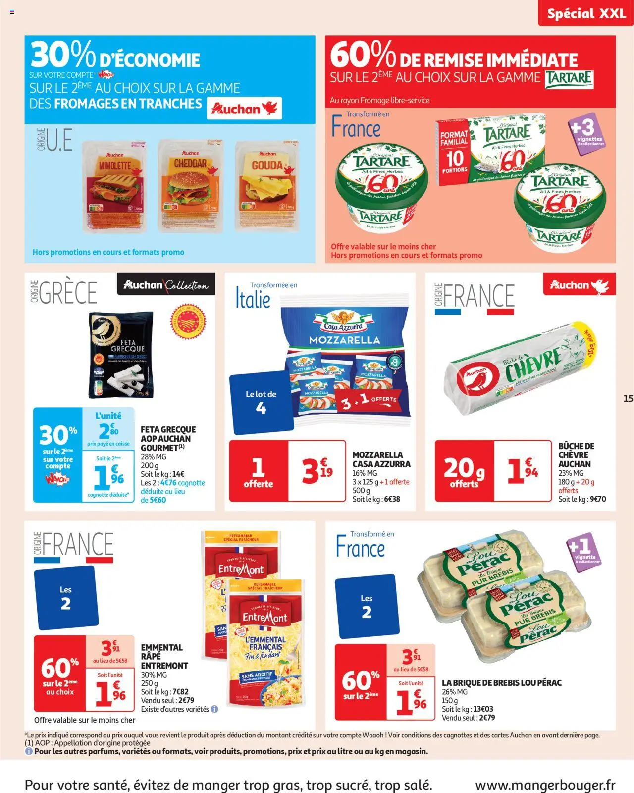  | Page: 15 | Produits: Ail, Cheddar, Fromage à tartiner, Gouda