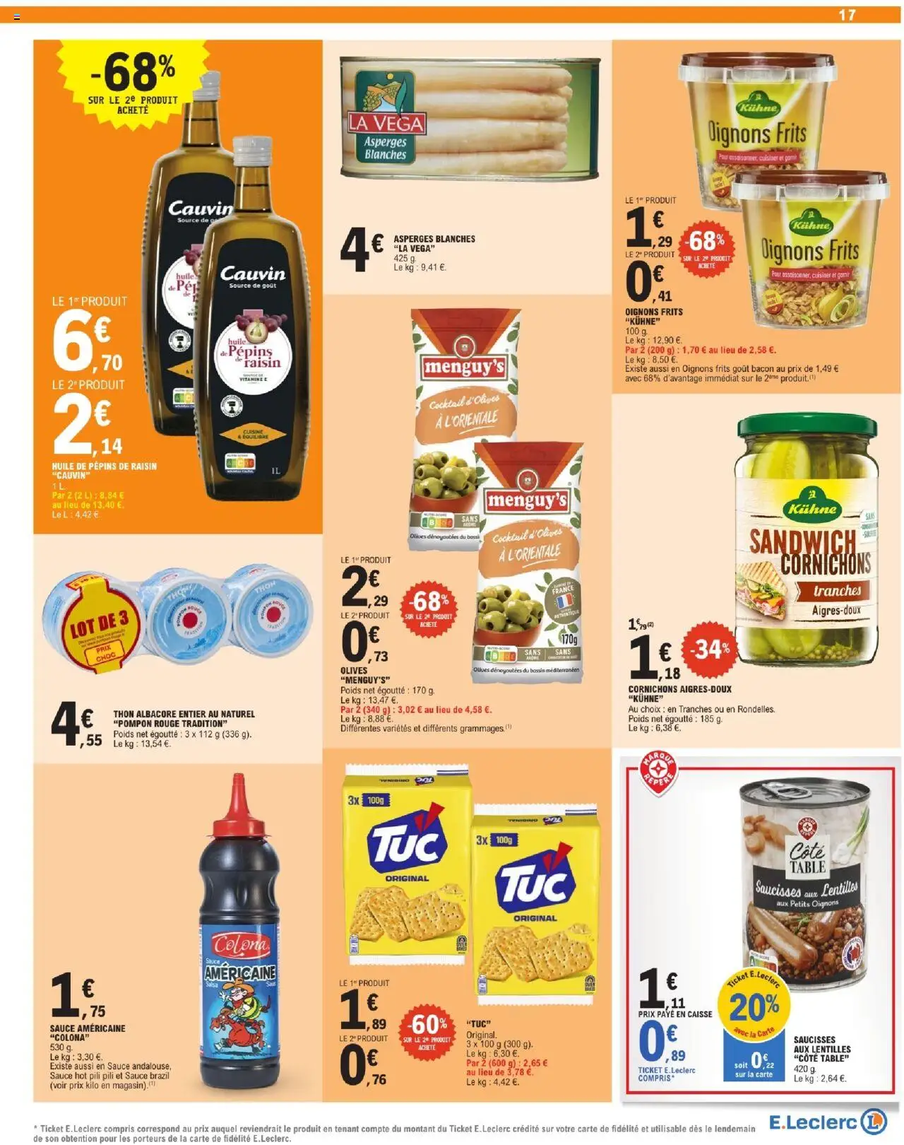  | Page: 17 | Produits: Raisin, Sandwich, Table, Huile