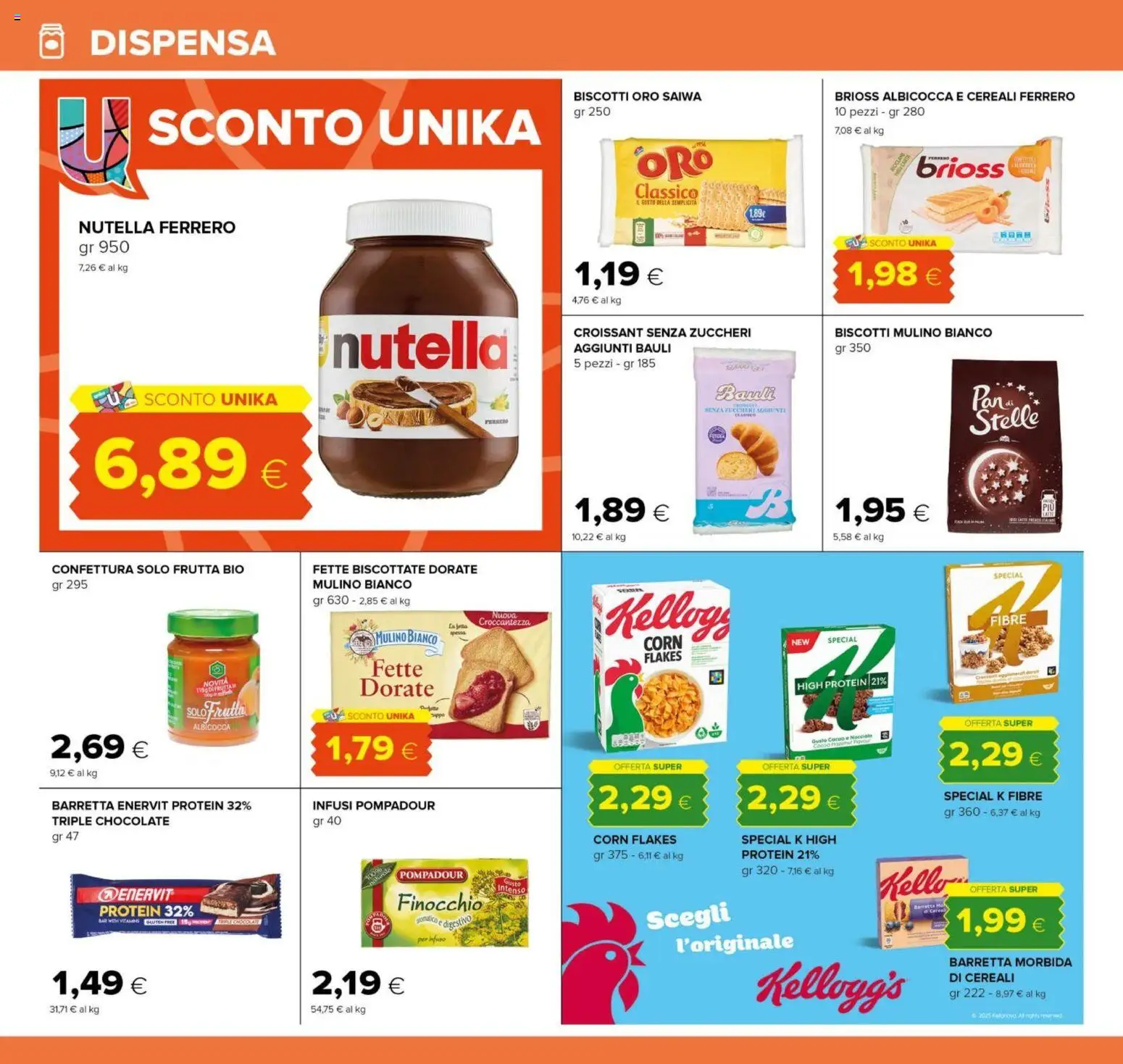 Volantino Oasi del 06.11.2025 | Pagina: 14 | Prodotti: Frutta, Barretta, Croissant, Digestivo
