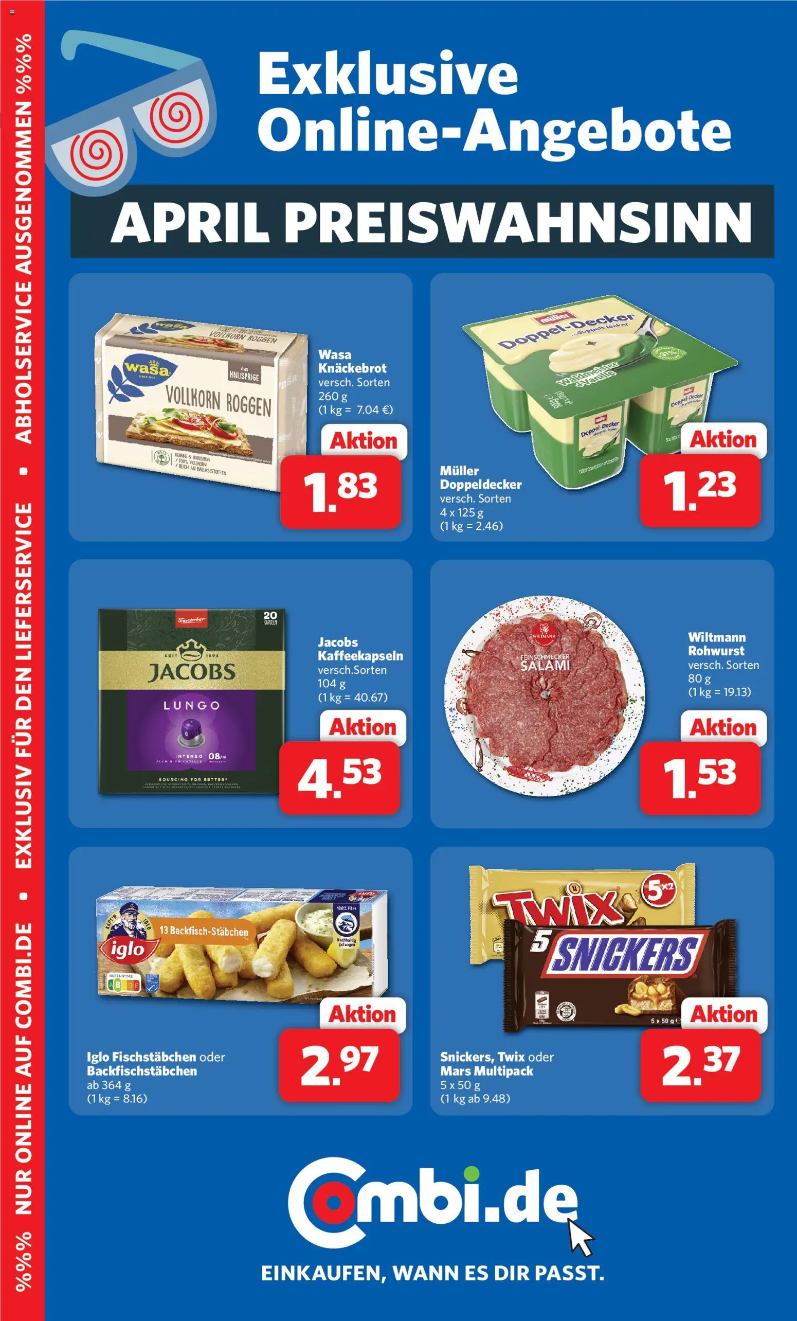 Combi Prospekt 	 – gültig ab 07.04.2026 | Seite: 29 | Produkte: Mars, Twix, Wasa knackebrot, Salami