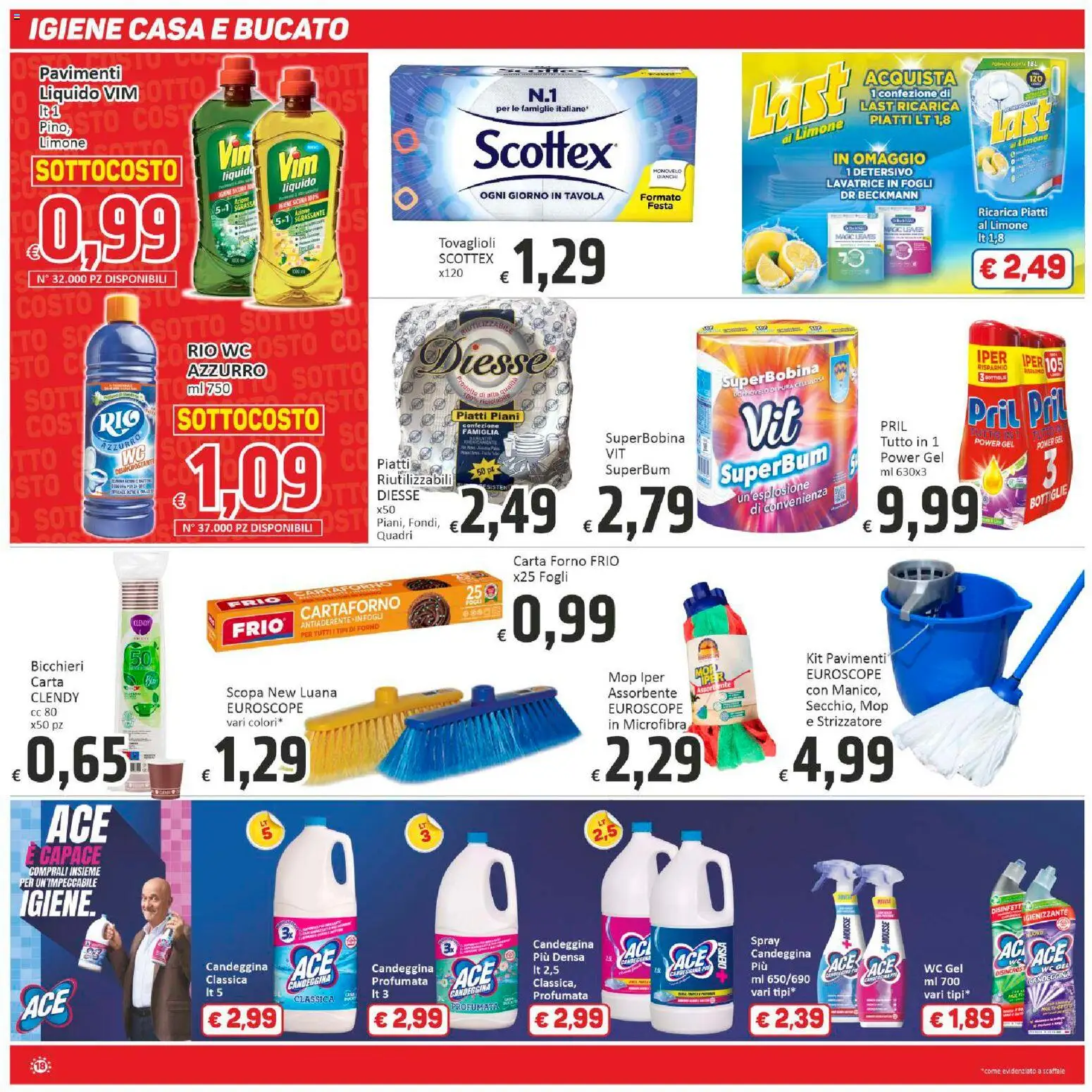 Volantino Paghi Poco del 31.10.2025 | Pagina: 18 | Prodotti: Limone, The, Carta forno, WC