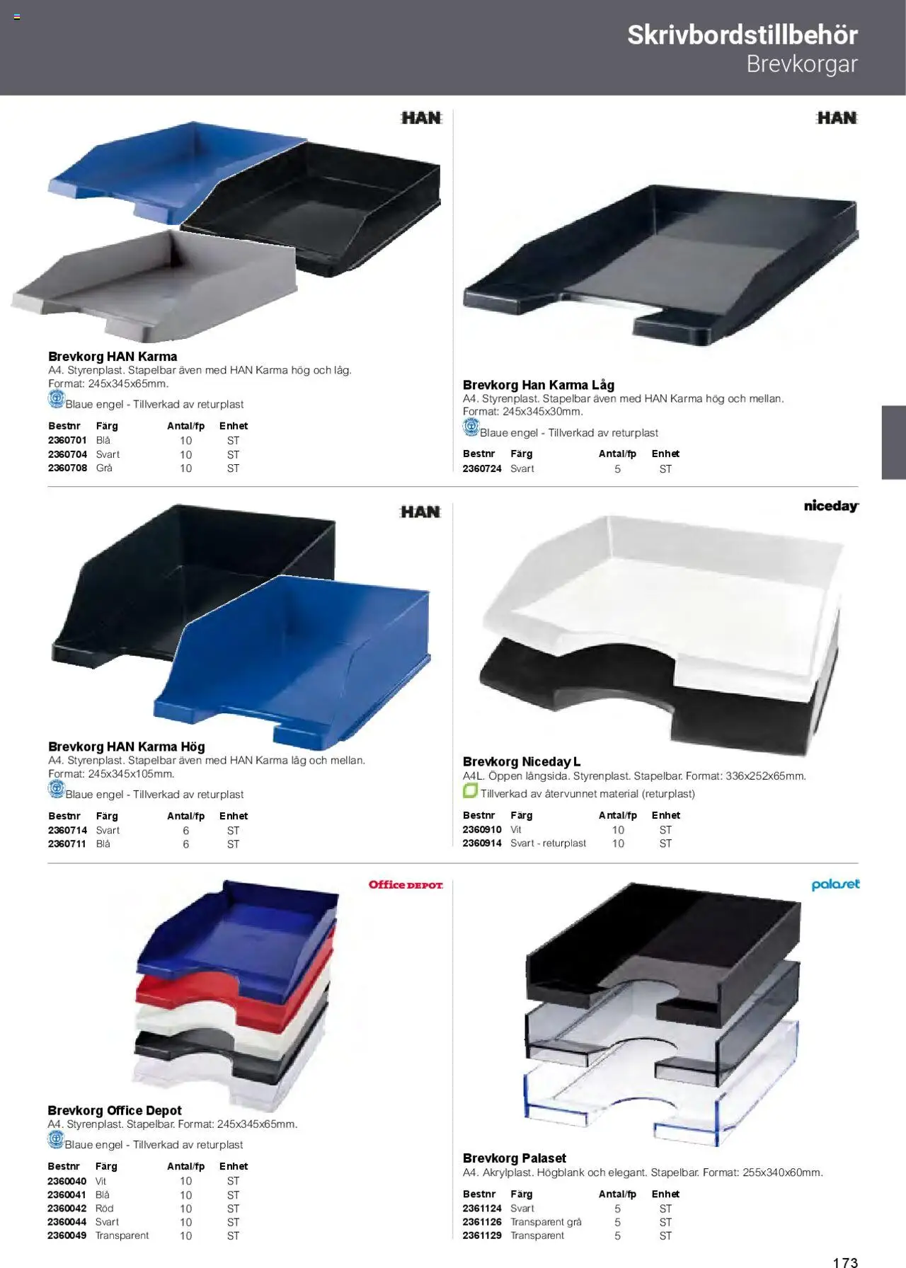 Office Depot reklamblad aktuell från 01.02.2025 | Sida: 175 | Produkter: Brevkorg