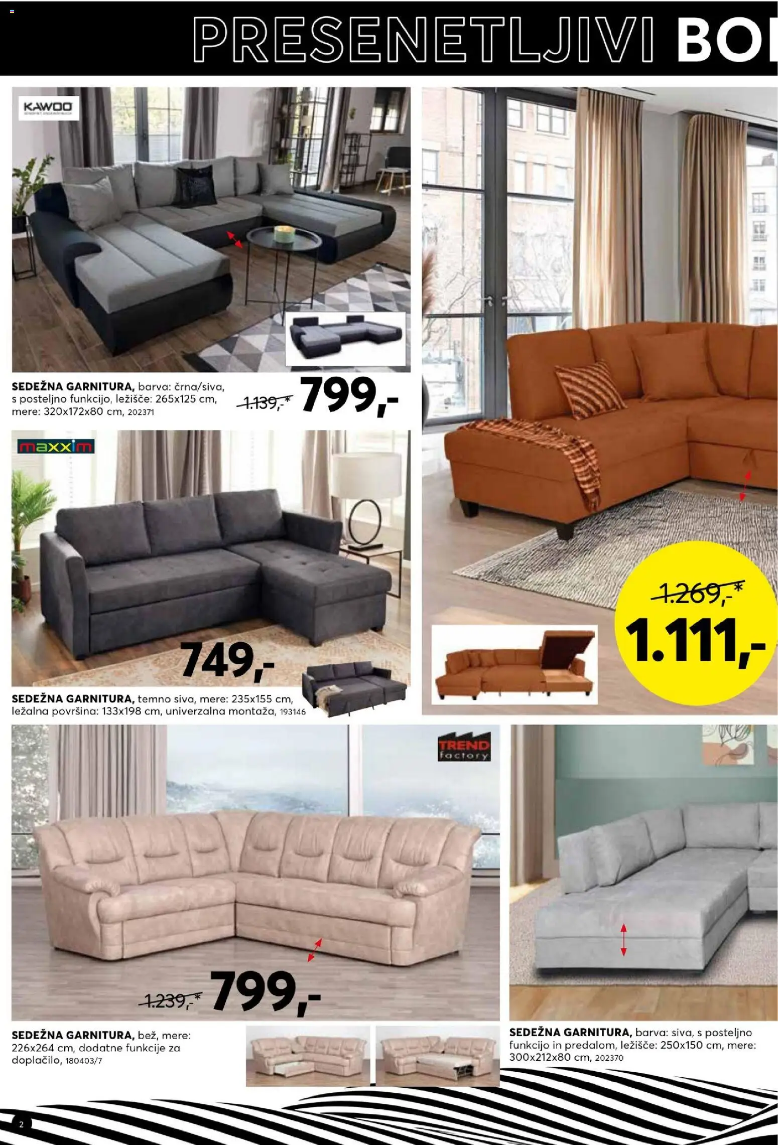 Novi Dipo katalog ponudbe – veljaven od 04.02.2026 | Stran: 2 | Izdelki: Ležišče, Barva