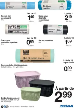 Zeeman - Prévisualisation de Zeeman catalogue Hiver valide à partir de 27.12.2025 | Page: 11 | Produits: Poubelle, Boîte de rangement
