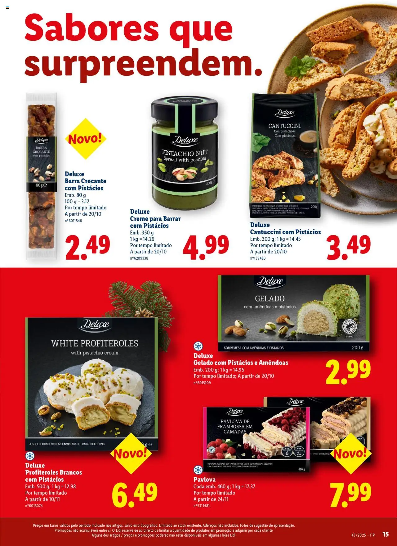 Lidl Natal │ válido de 17.10.2025 | Página: 15 | Produtos: Framboesas, Gelado, Chocolate, Creme