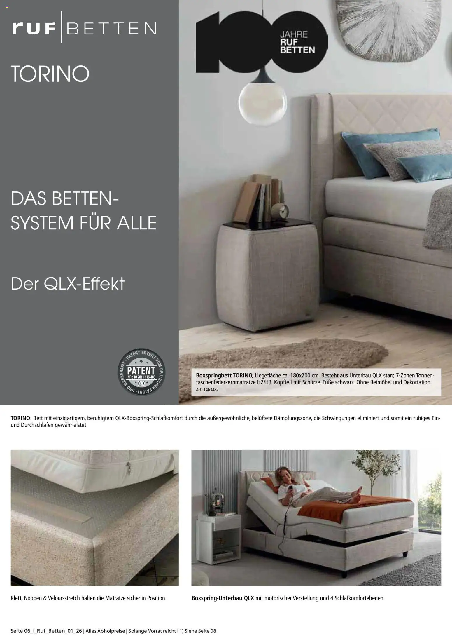 Zurbrüggen Ruf Betten Spezial – gültig ab 17.04.2026 | Seite: 6 | Produkte: Bett, Matratze, Boxspringbett
