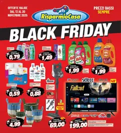 Anteprima del volantino RisparmioCasa - Black Friday valido a partire dal 13.11.2025