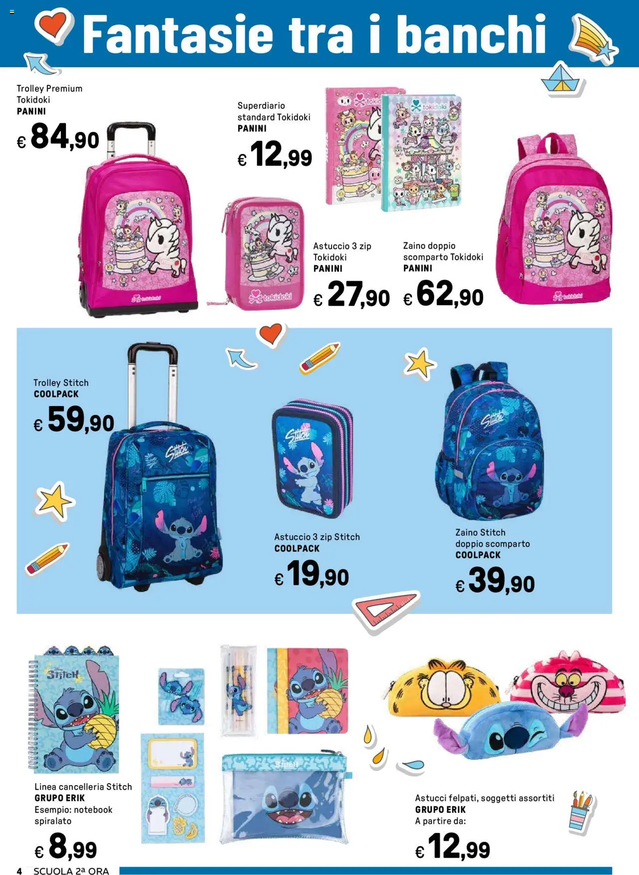 Volantino Iper del 04.08.2025 | Pagina: 4 | Prodotti: Notebook, Zaino, Astuccio, Trolley